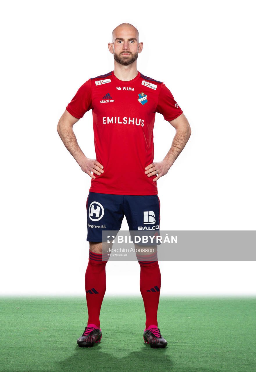 Östers Sebastian Starke Hedlund poserar för ett porträtt den 28 februari 2023 i Växjö.