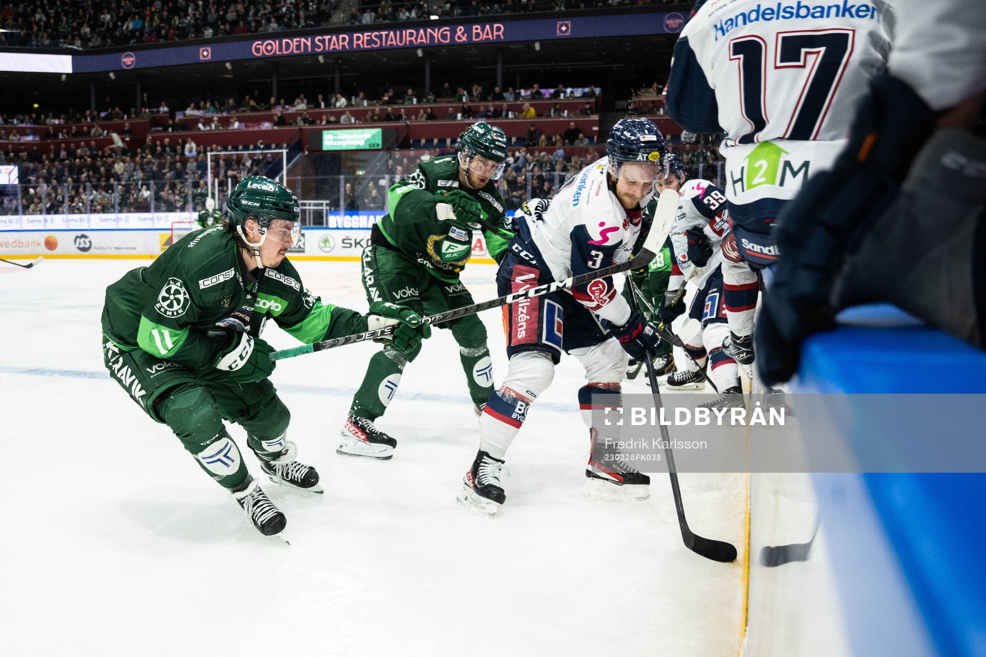 Färjestads Joakim Nygård och Linköpings Linus Hultström
