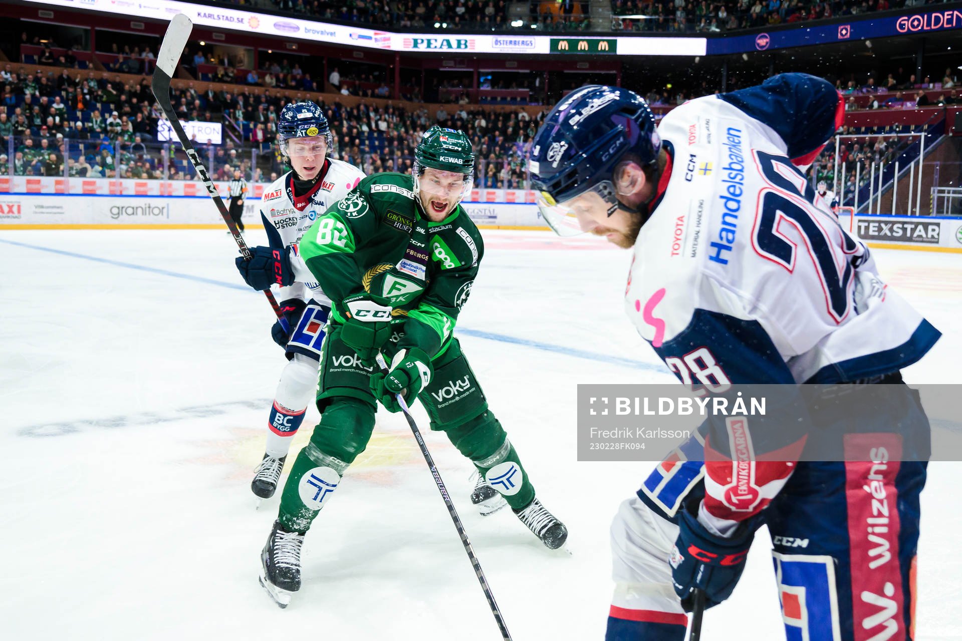 Färjestads Jasse Ikonen och Linköpings John Nyberg