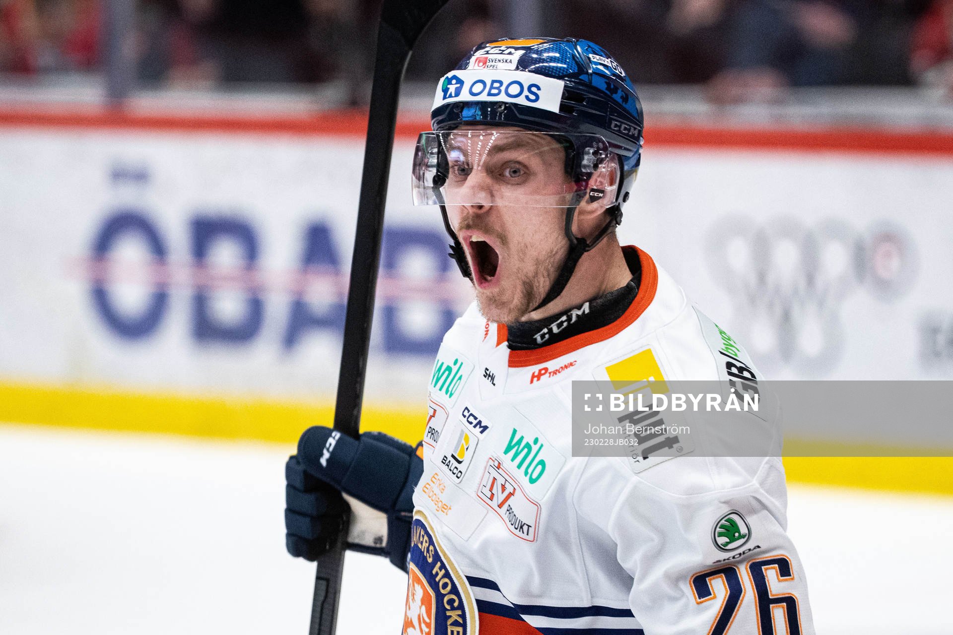 Växjös Joel Kellman jublar