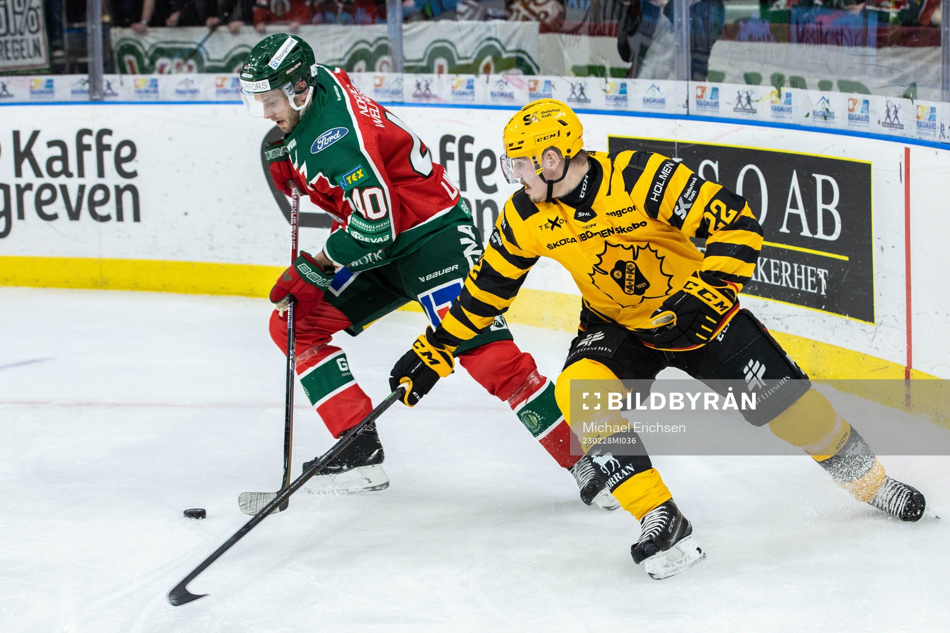 Frölundas Petteri Lindbohm och Skellefteås Jonathan