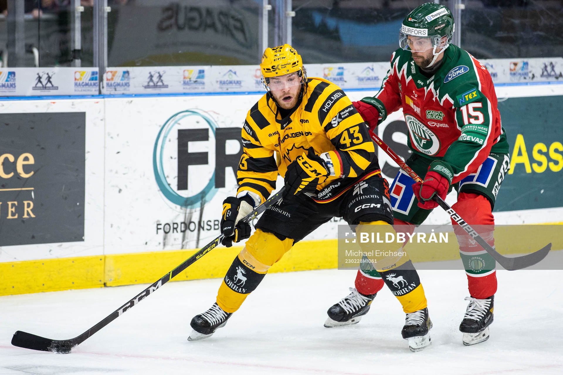 Skellefteås Filip Sandberg och Frölundas Anders Grönlund