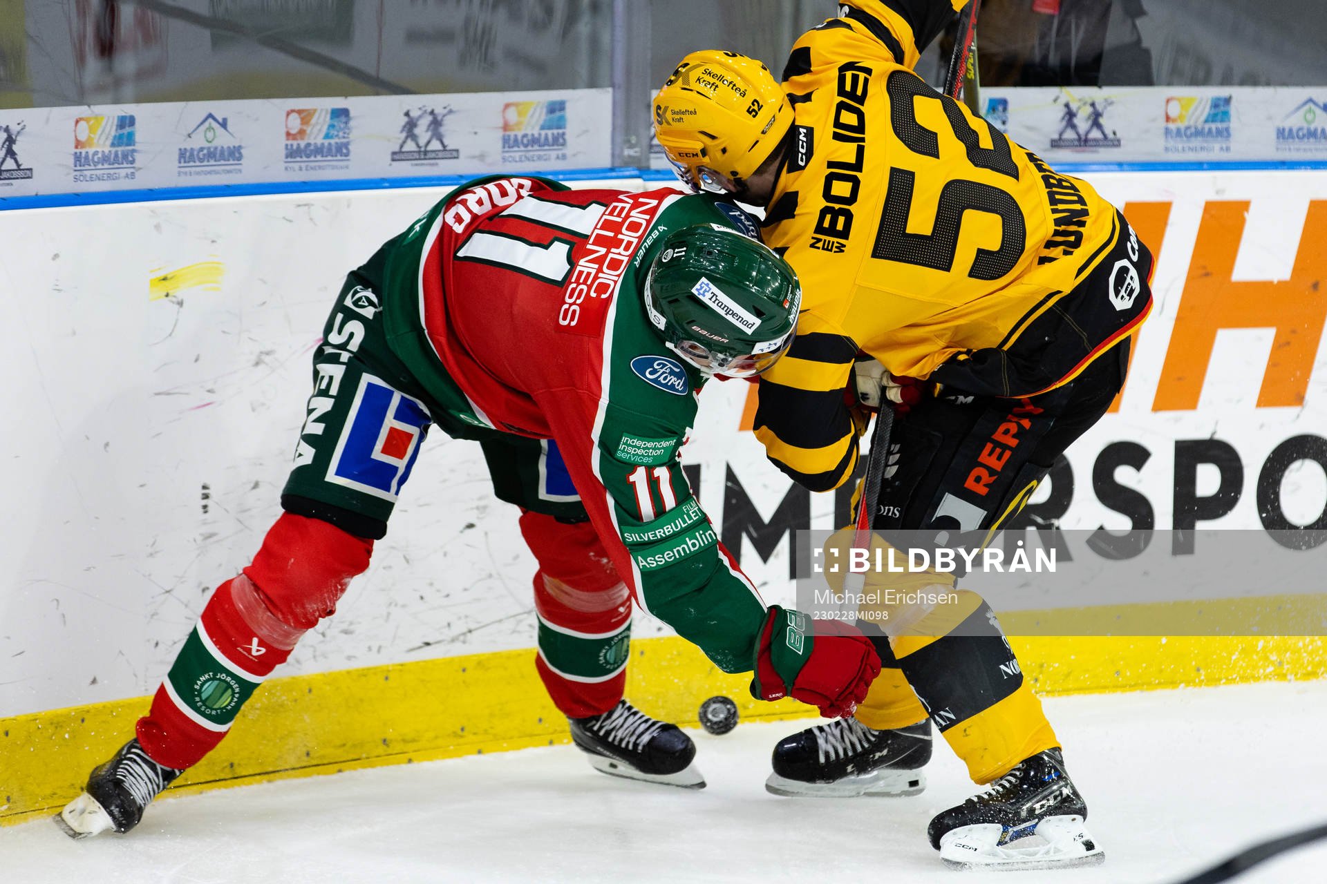 Frölundas Erik Borg och Skellefteås Arvid Lundberg