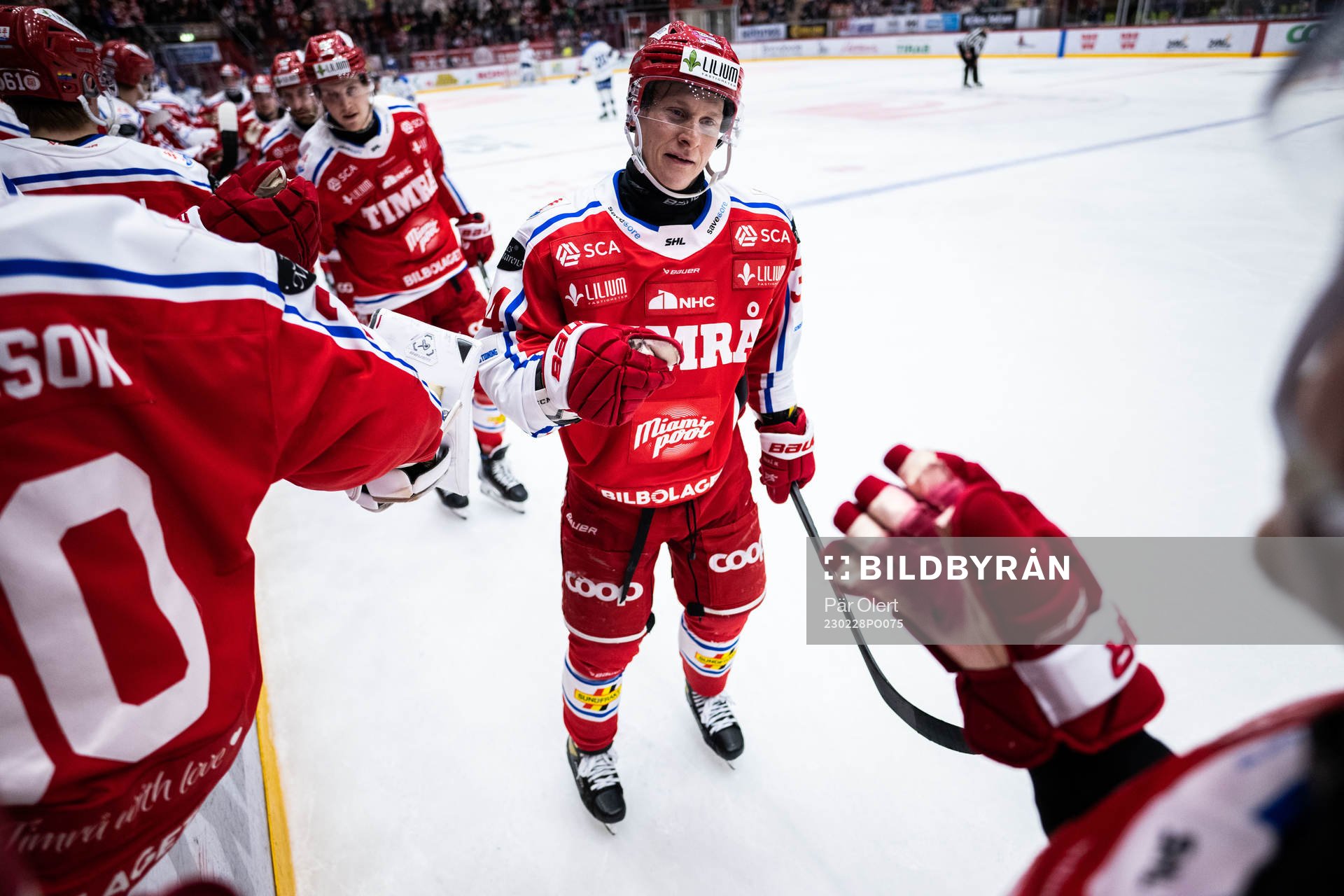 Timrås Olli Palola jublar
