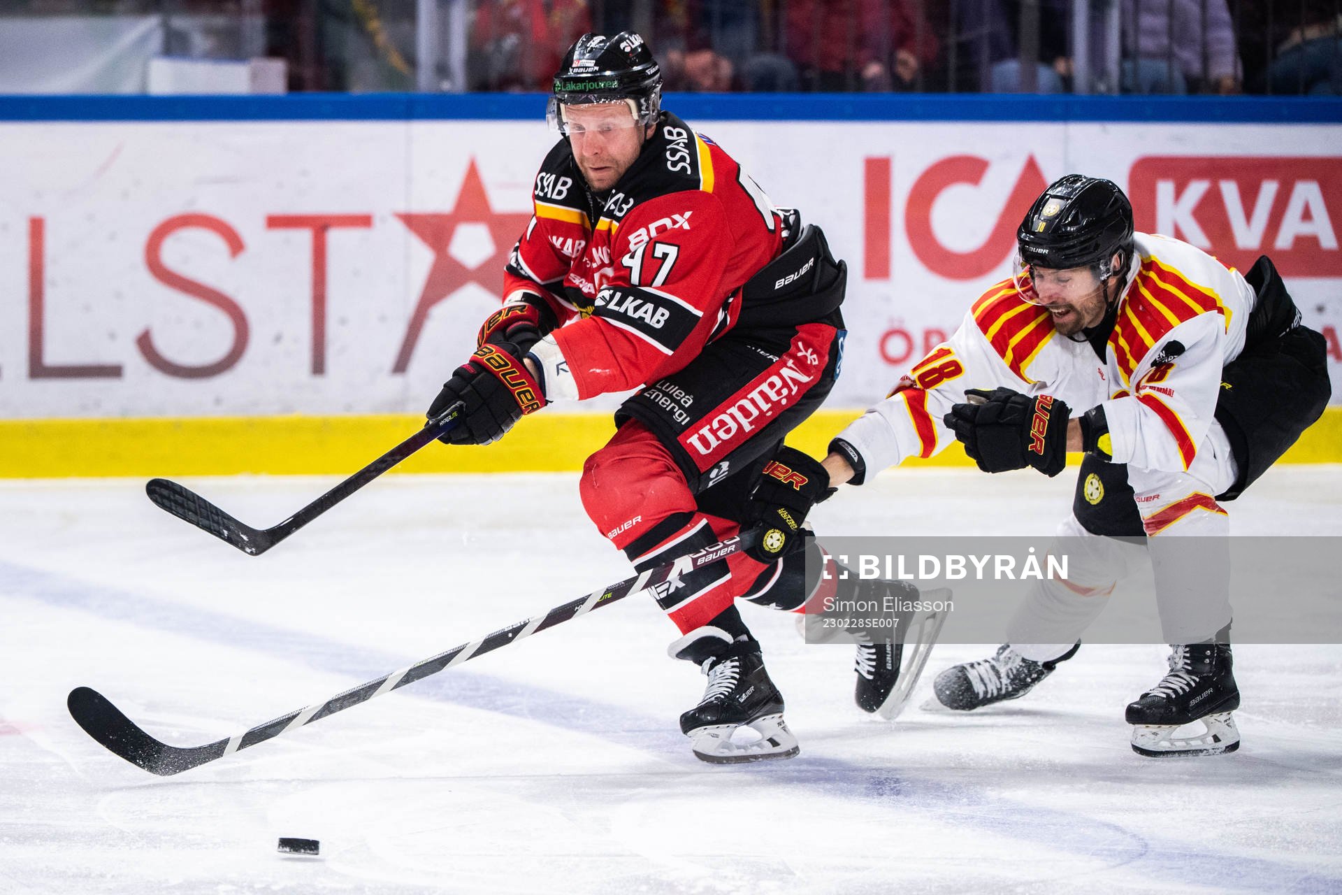Luleås Leo Komarov och Brynäs Anton Rödin