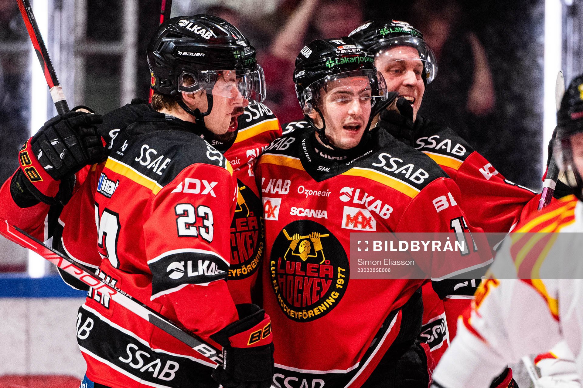 Luleås Isac Brännström jublar