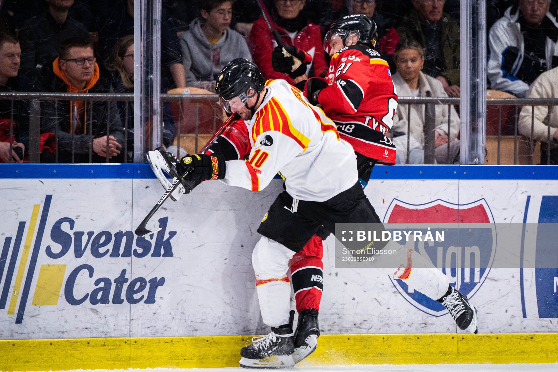 Brynäs Johan Larsson och Luleås Juhani Tyrväinen