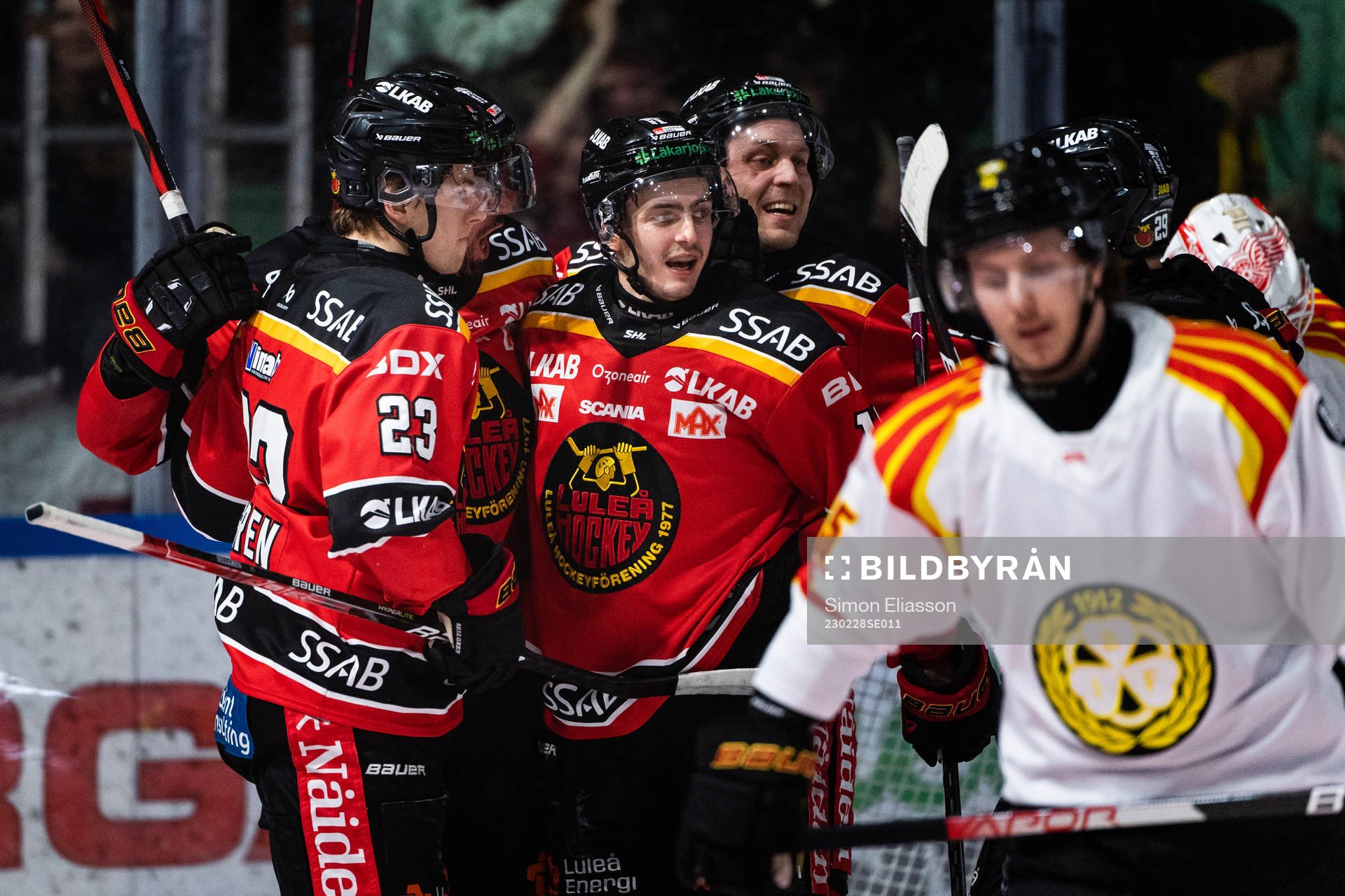 Luleås Isac Brännström jublar