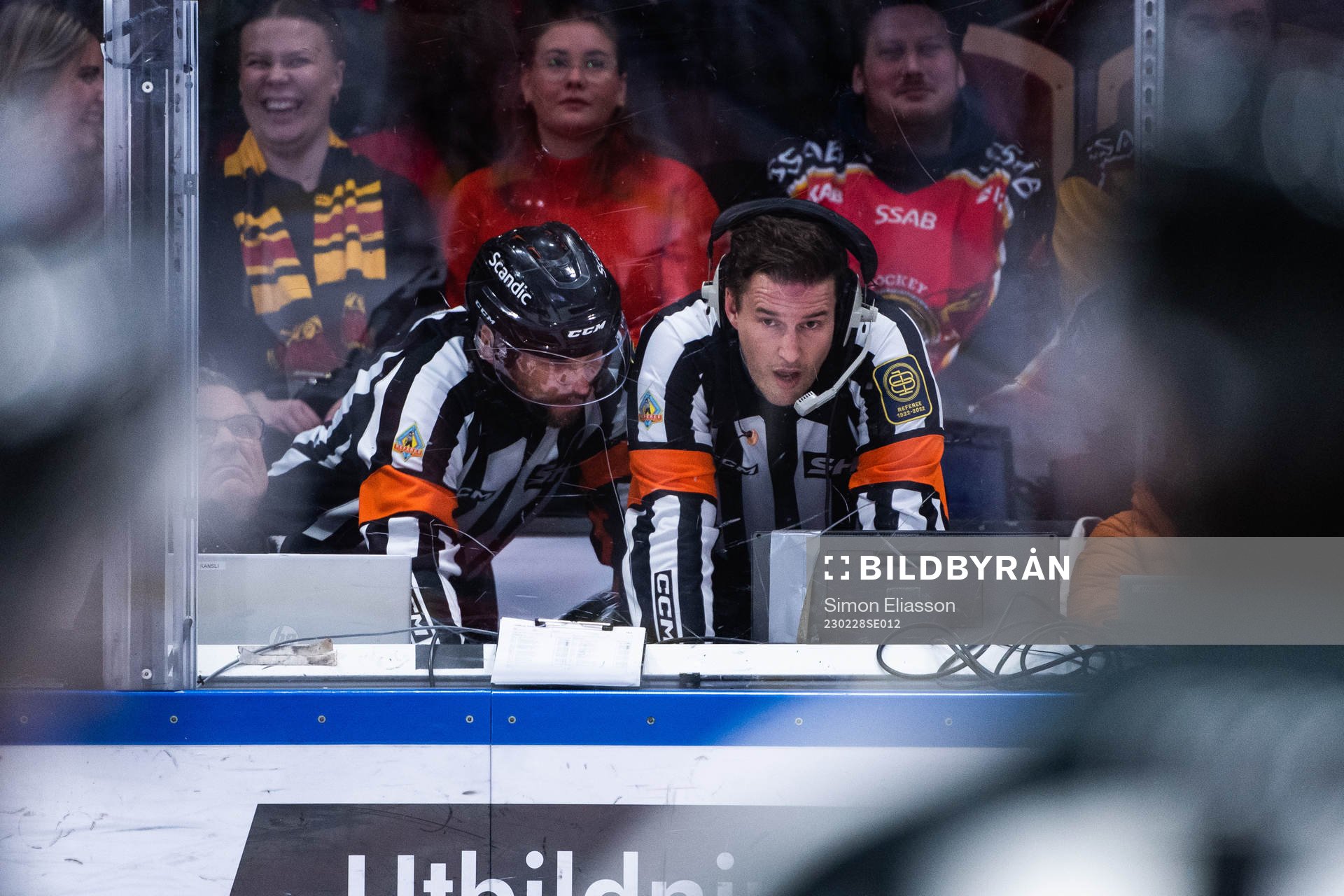 Domare Marcus Linde och Johan Nordlöf