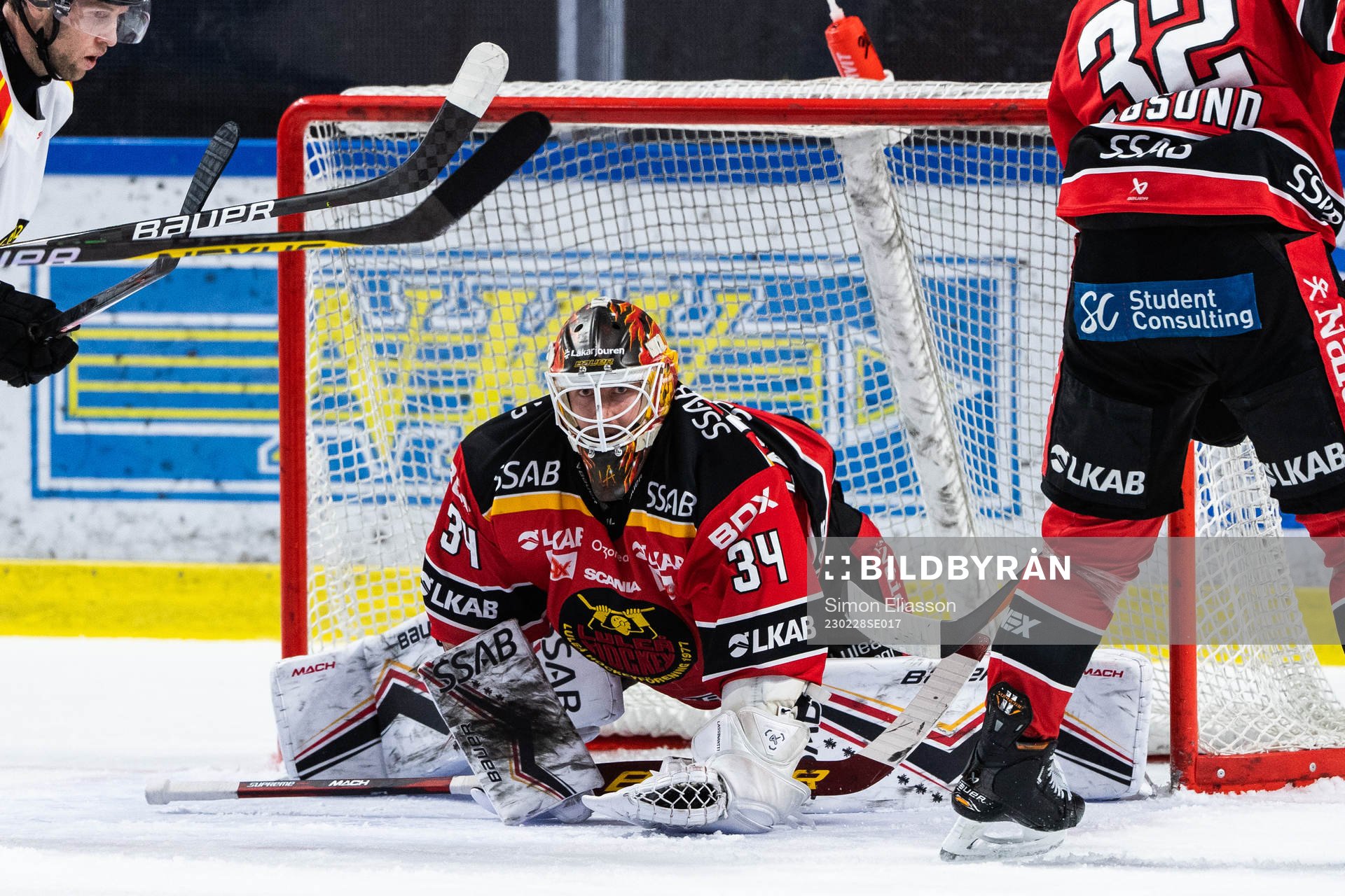 Luleås målvakt Joel Lassinantti