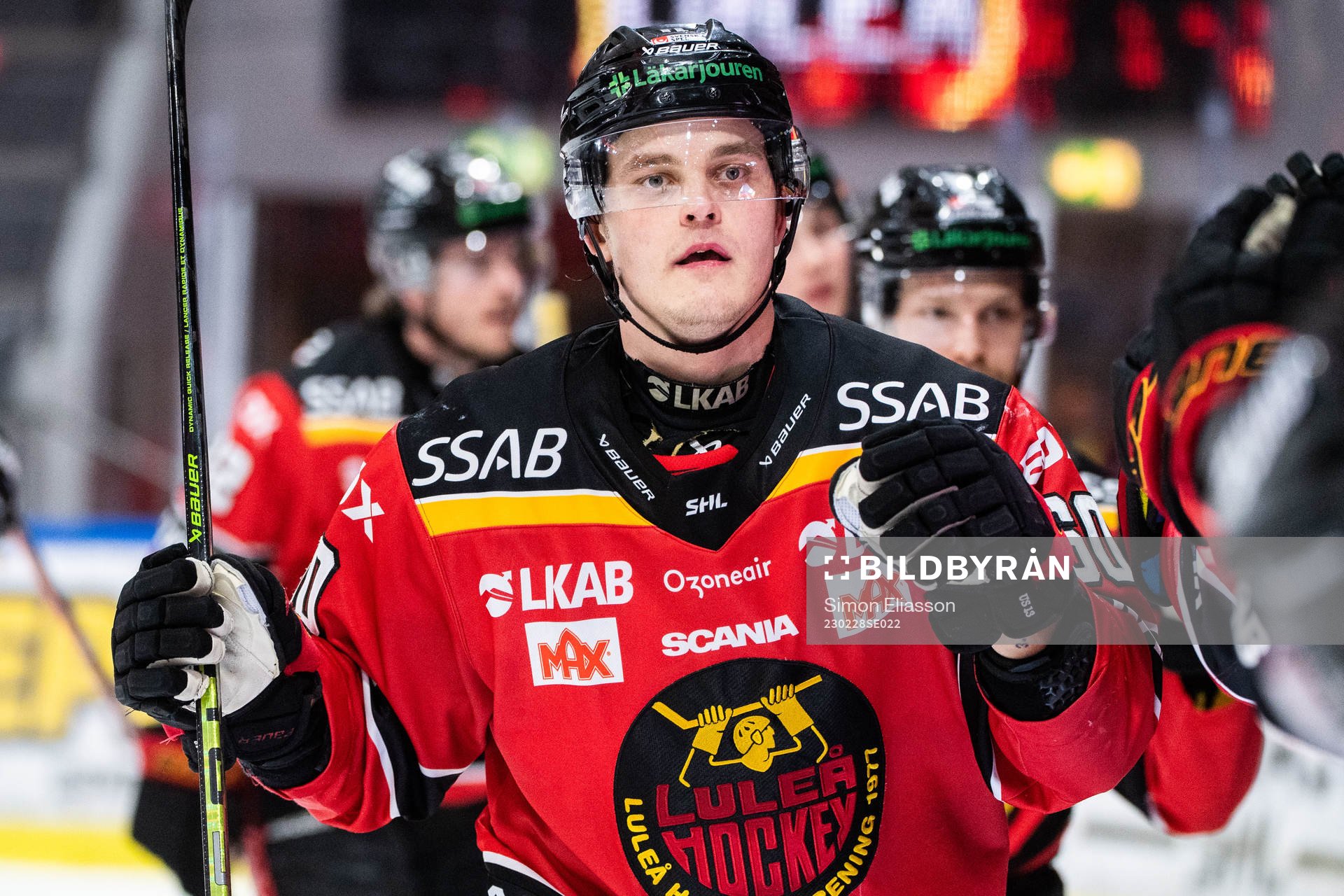 Luleås Julius Honka jublar