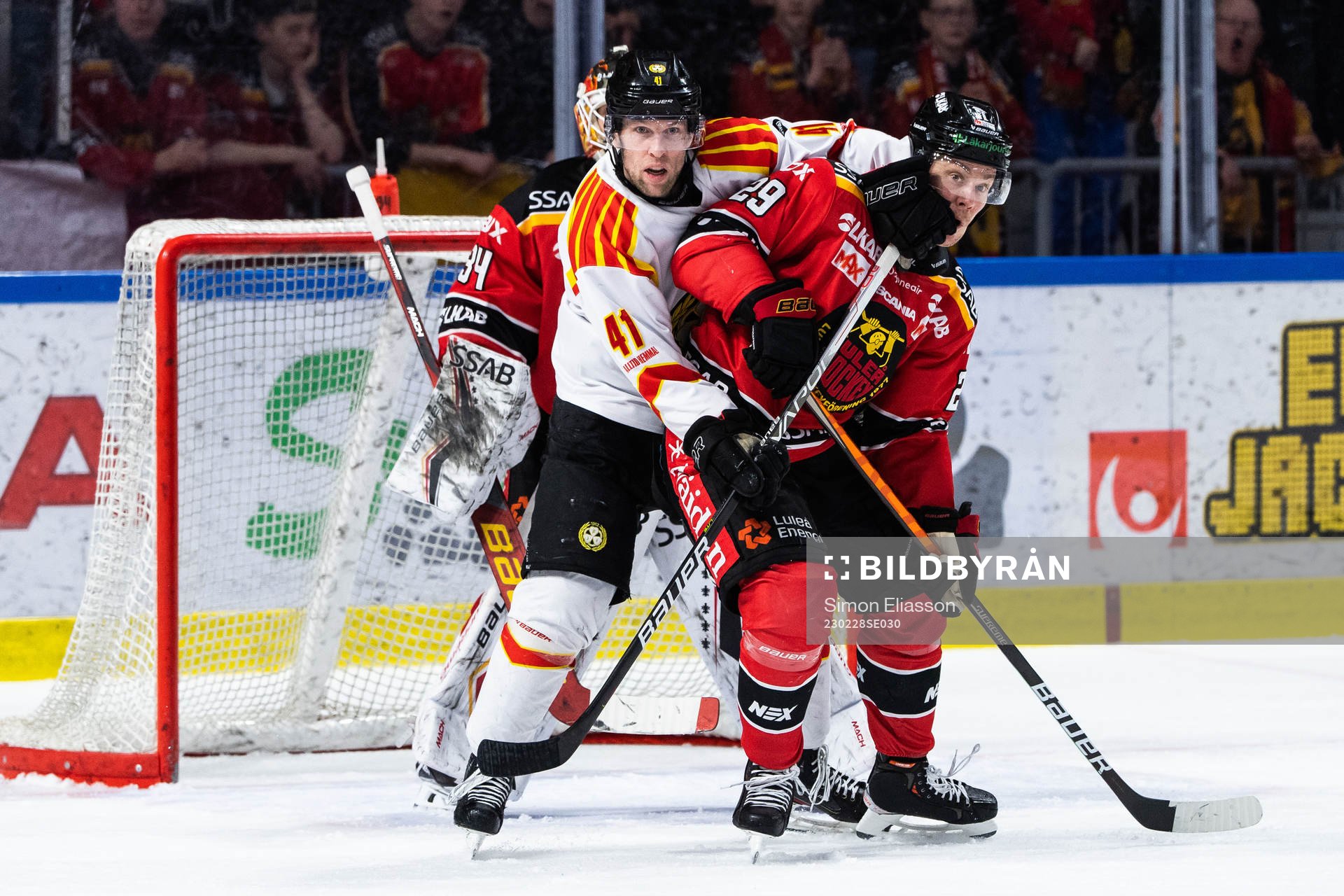 Brynäs Greg Scott och Luleås Erik Gustafsson