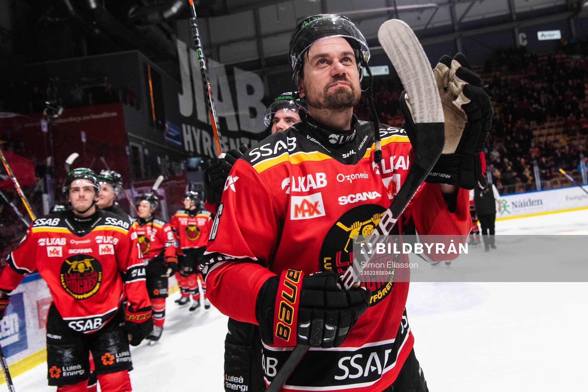 Luleås Niklas Olausson jublar