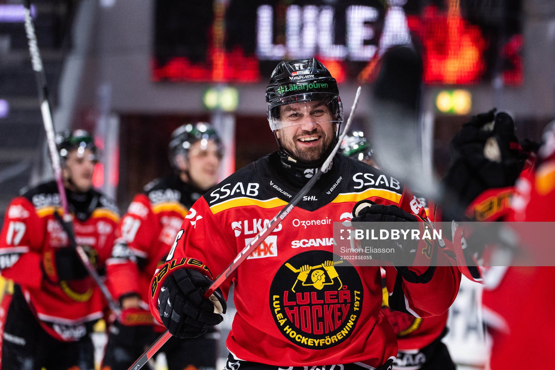 Luleås Niklas Olausson jublar