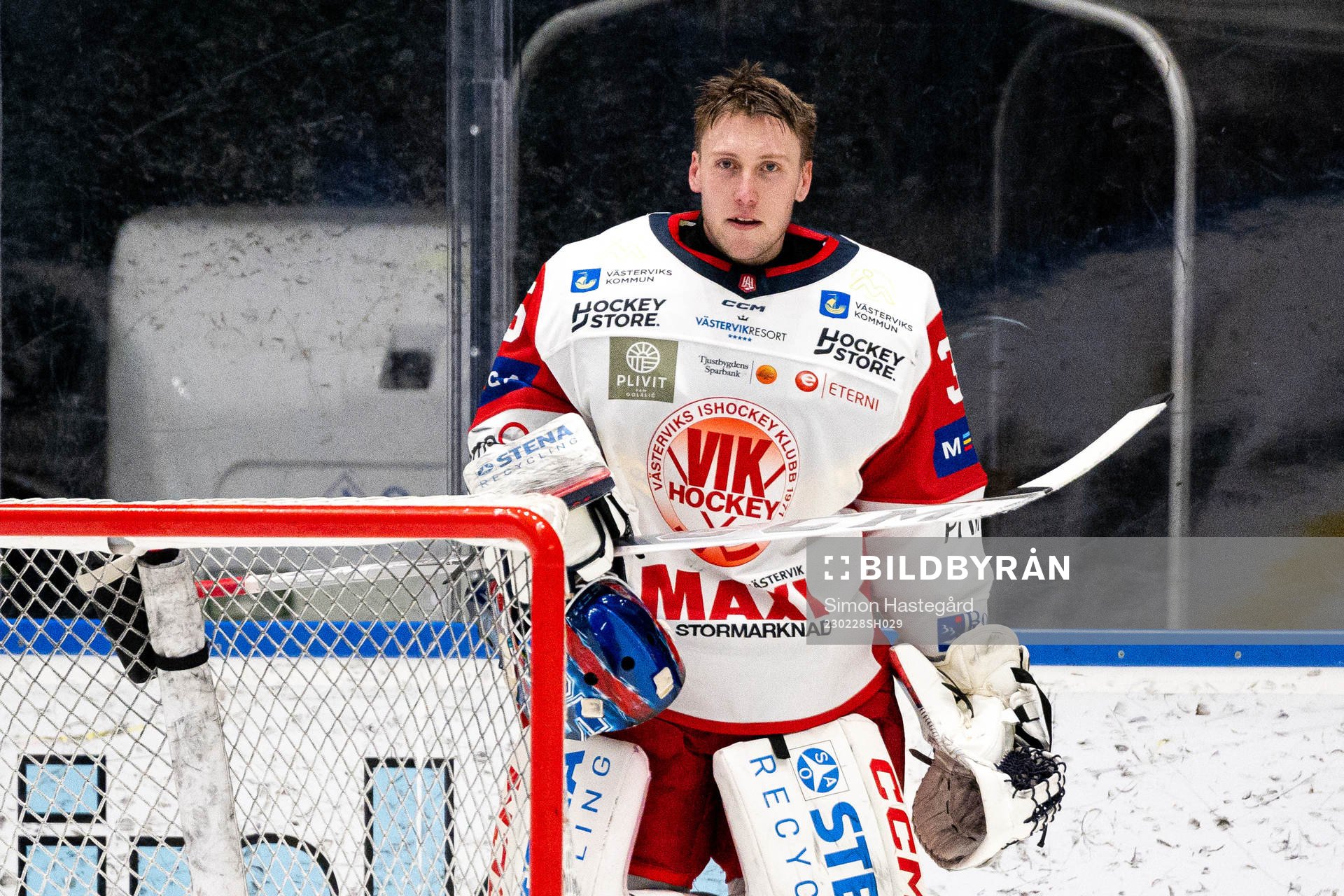 Västerviks målvakt Emil Kruse