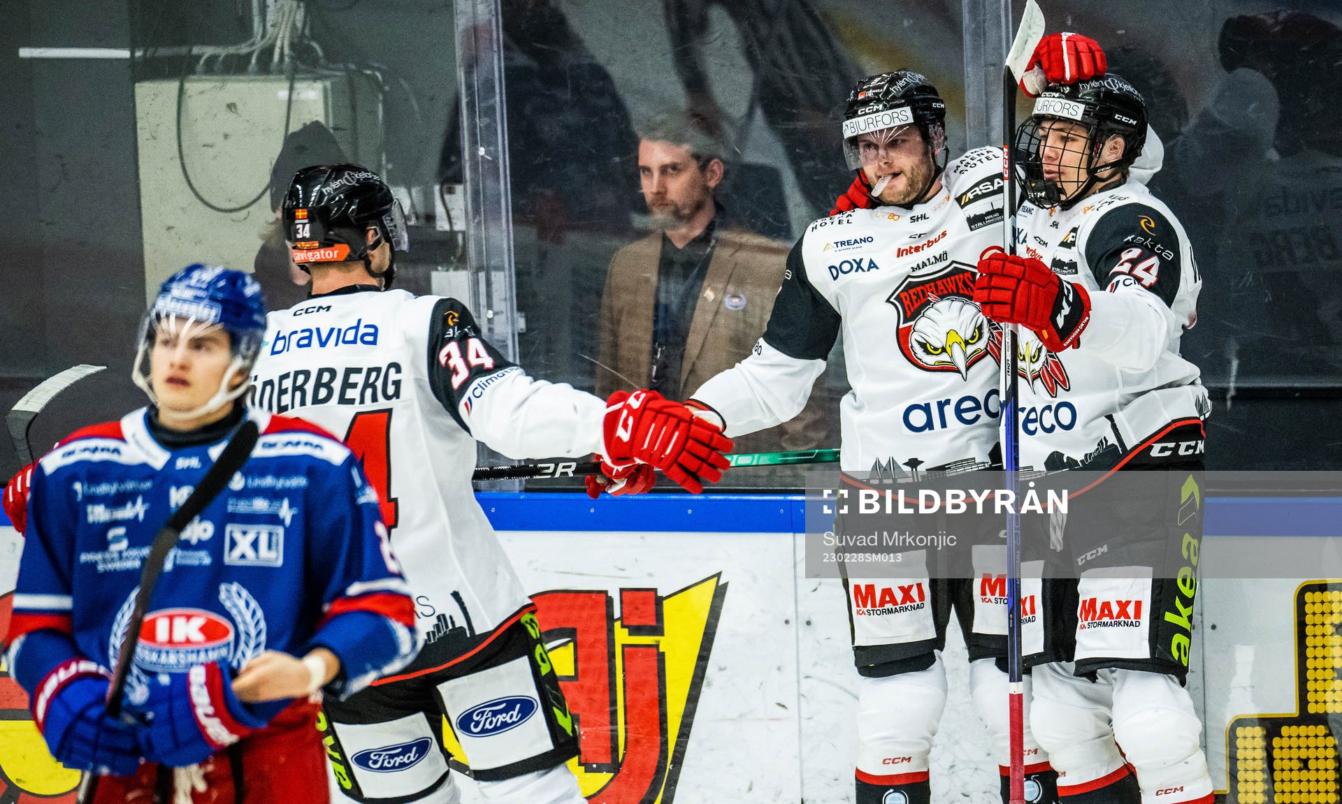 Malmö Redhawks Kim Rosdahl jublar