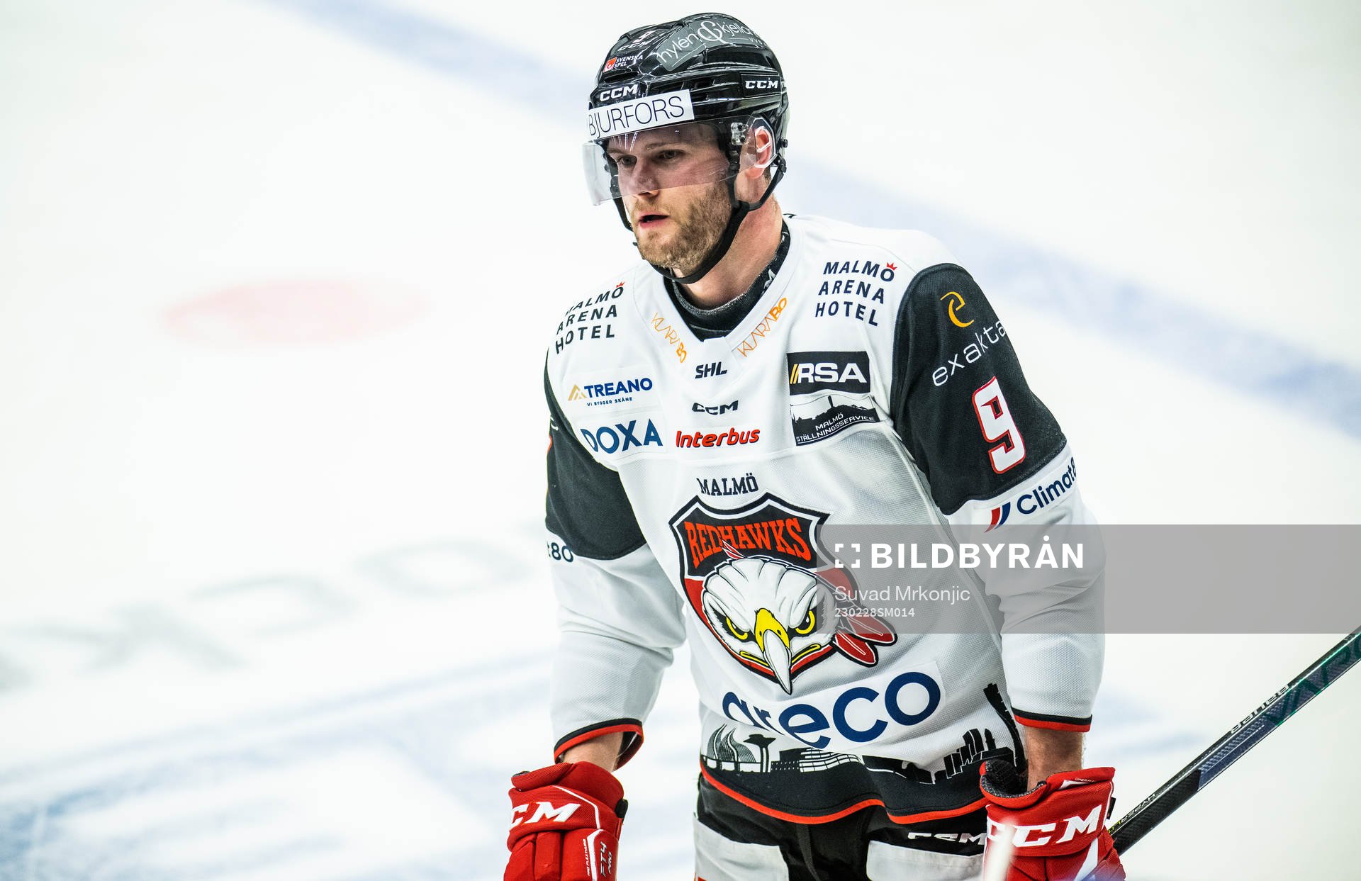 Malmö Redhawks Kim Rosdahl jublar