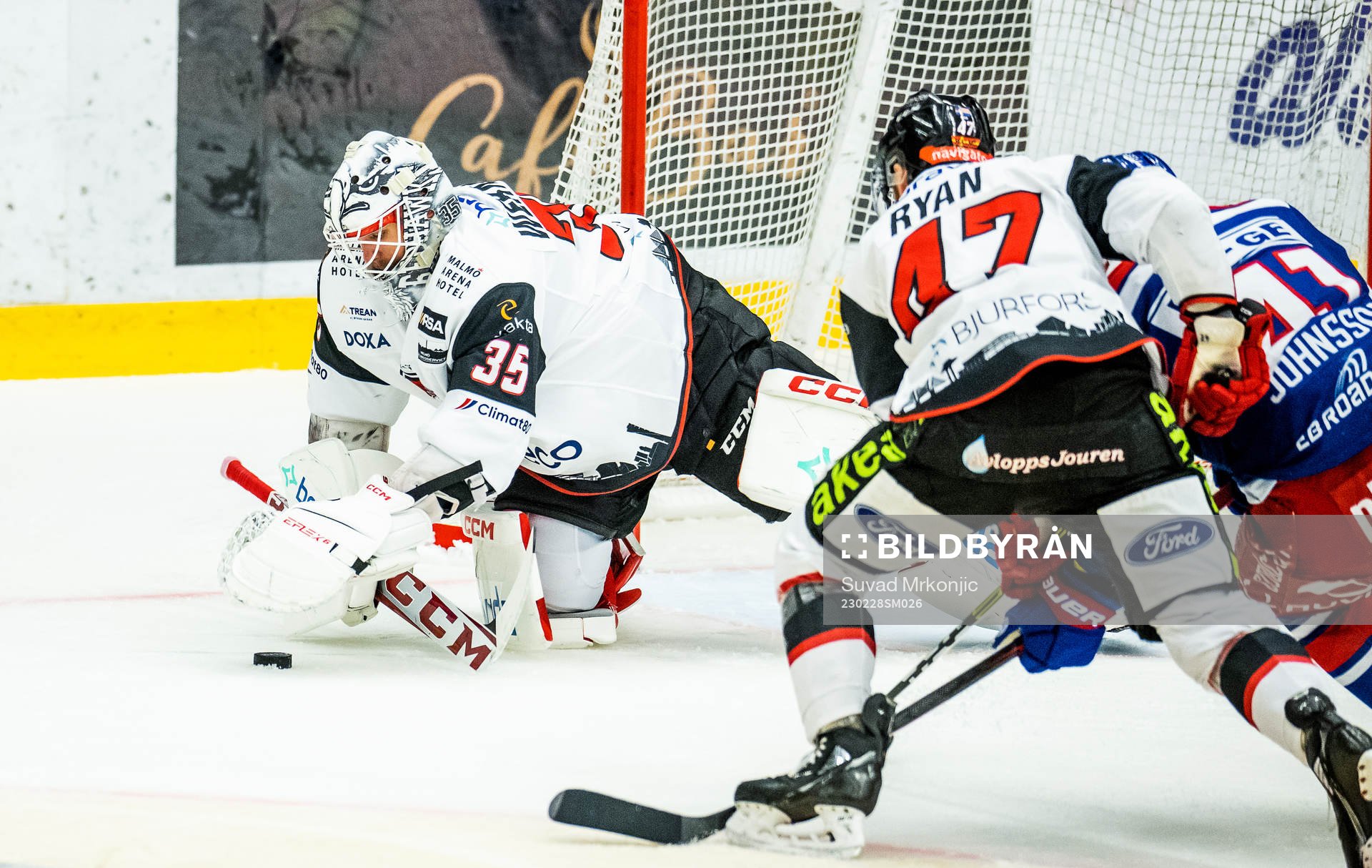 Malmö Redhawks målvakt Adam Werner