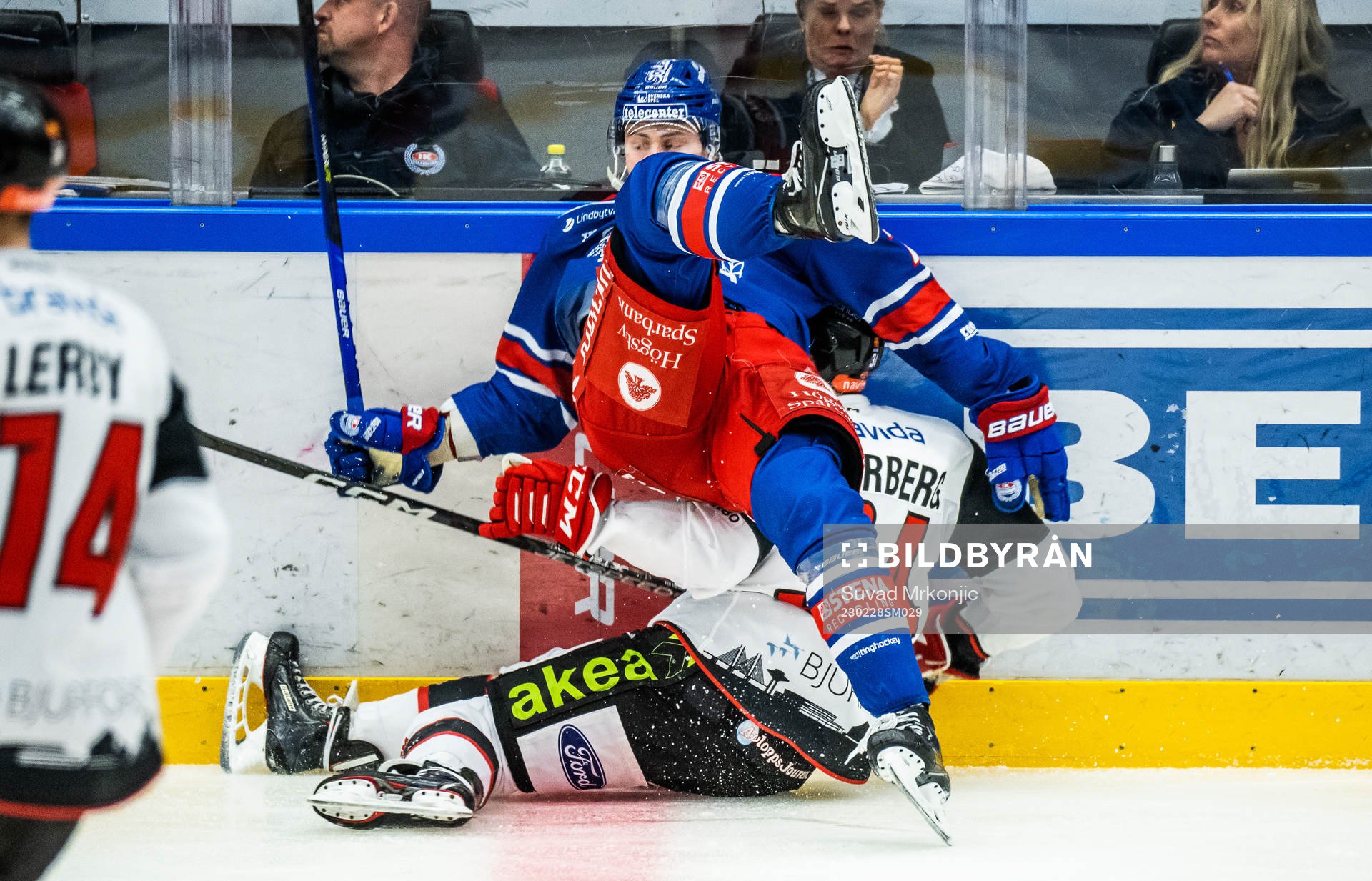 Oskarshamns Emil Lilleberg och Malmö Redhawks Carl