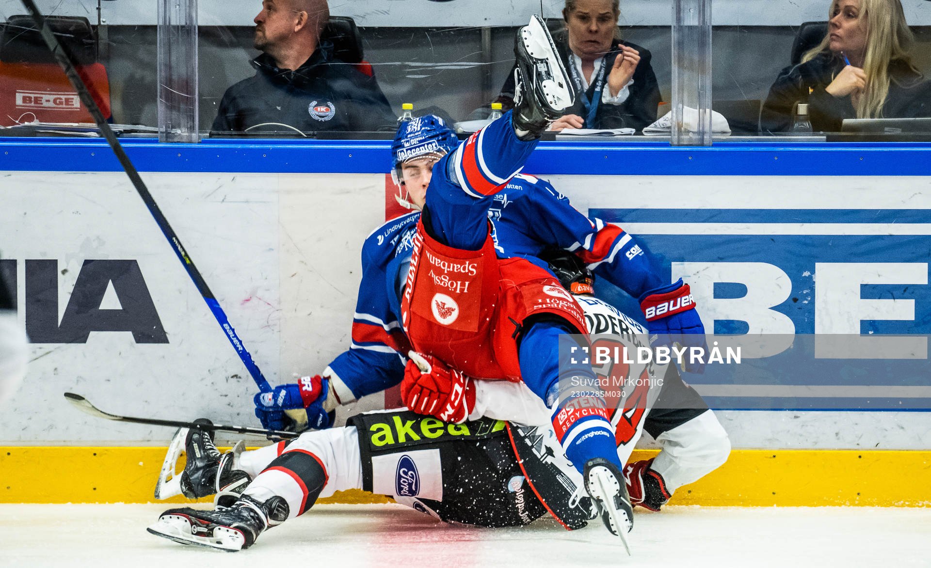 Oskarshamns Emil Lilleberg och Malmö Redhawks Carl