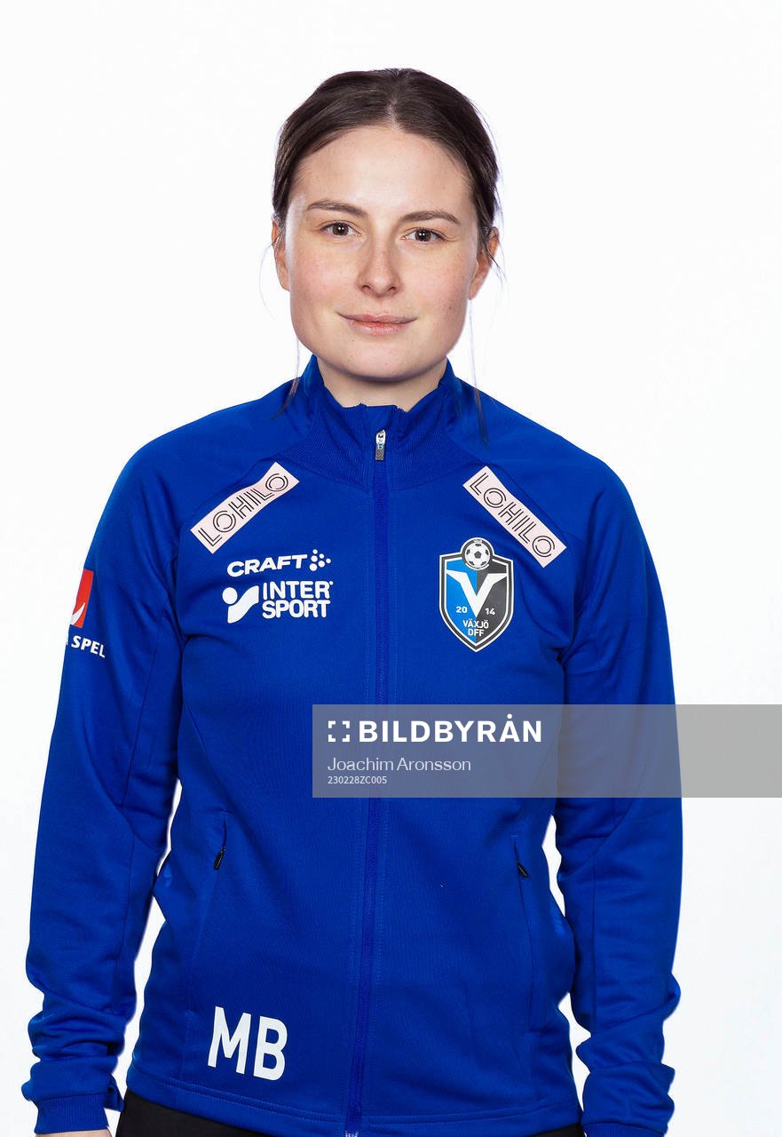 Växjös Assisterande tränare Matilda Bergstrand poserar för ett porträtt den 28 februari 2023 i Växjö.