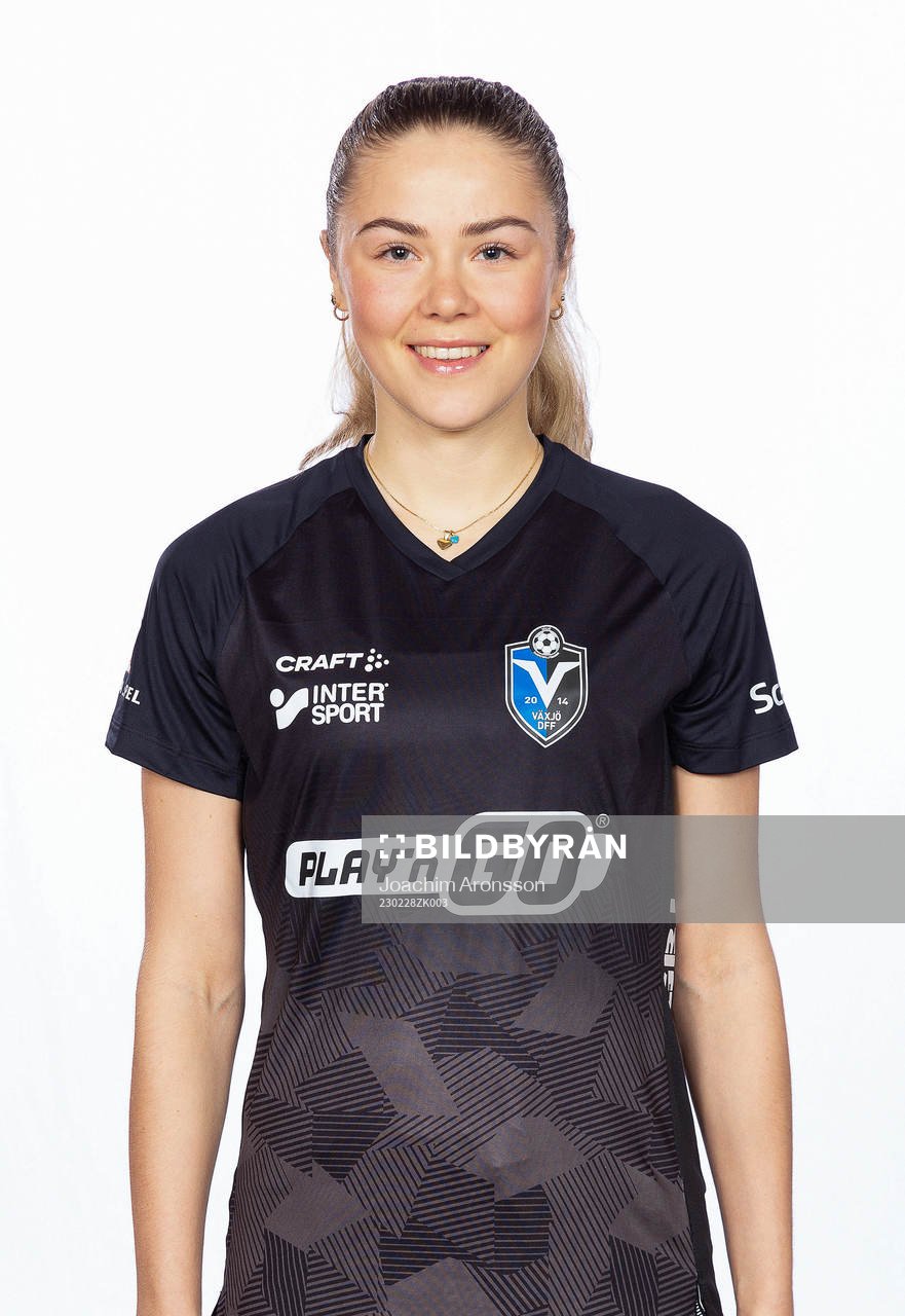 Växjös Joanna Bækkelund poserar för ett porträtt den 28 februari 2023 i Växjö.