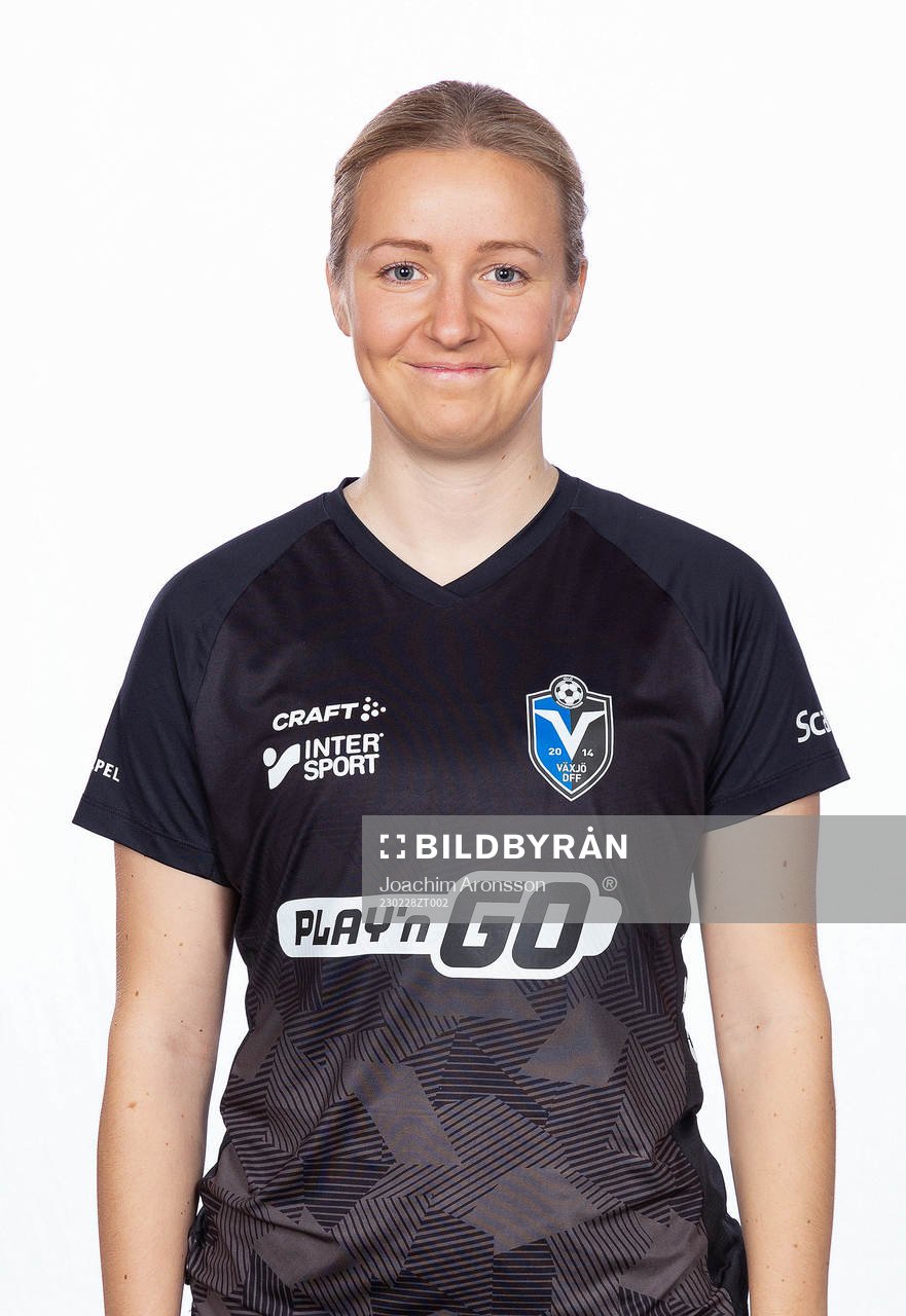 Växjös Alexandra Jonasson poserar för ett porträtt den 28 februari 2023 i Växjö.