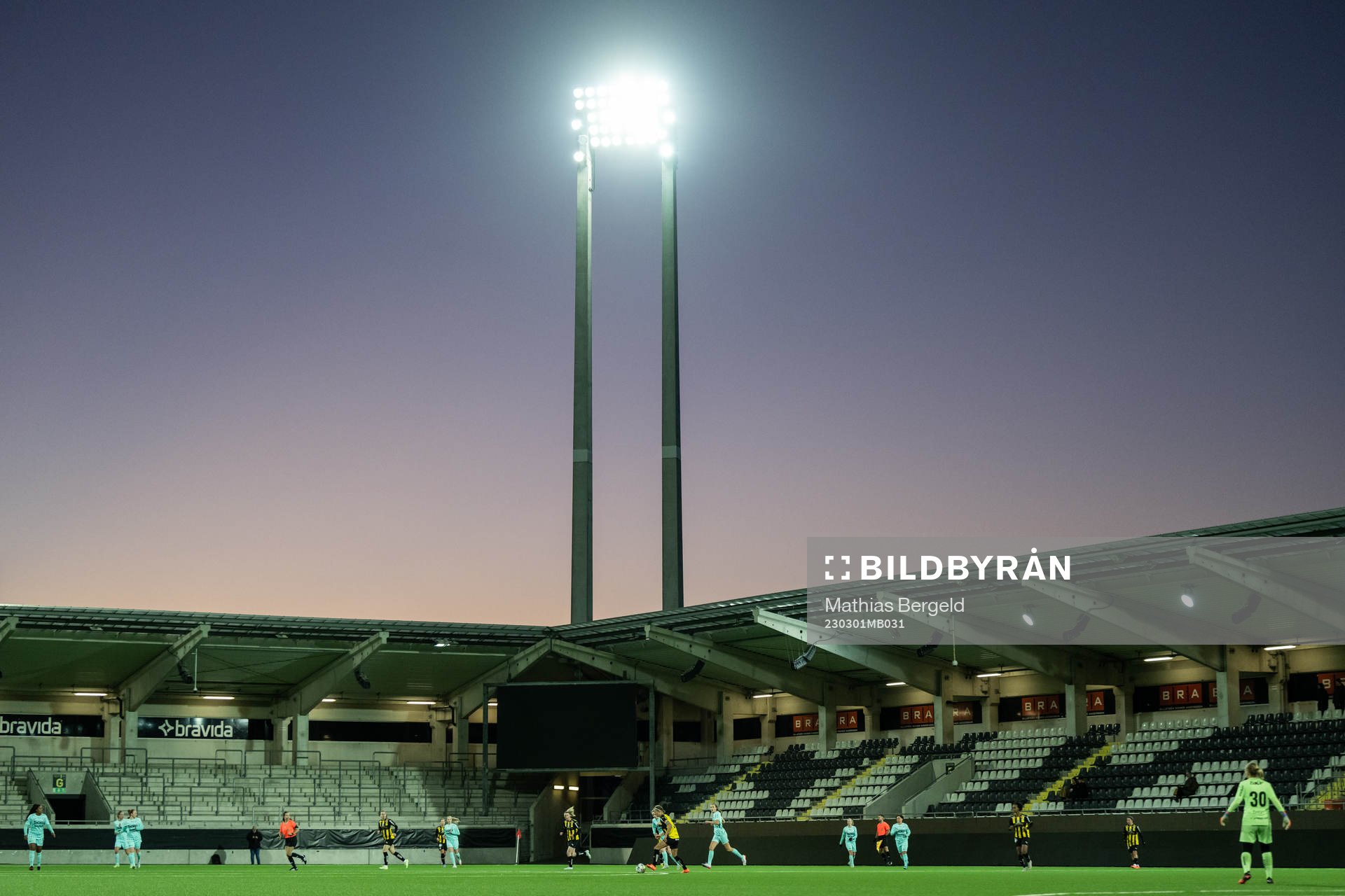 Vy över Bravida Arena