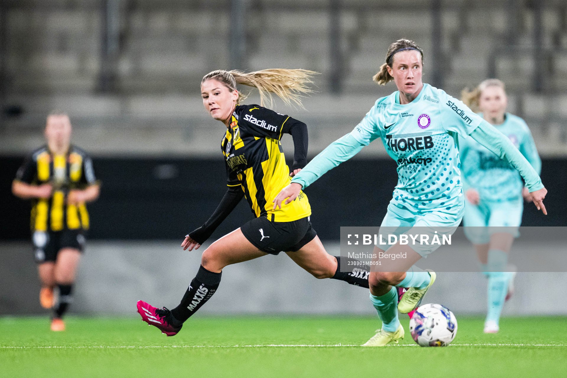 Häckens Novalie Jensen och Jitex Klara Svensson Senelius