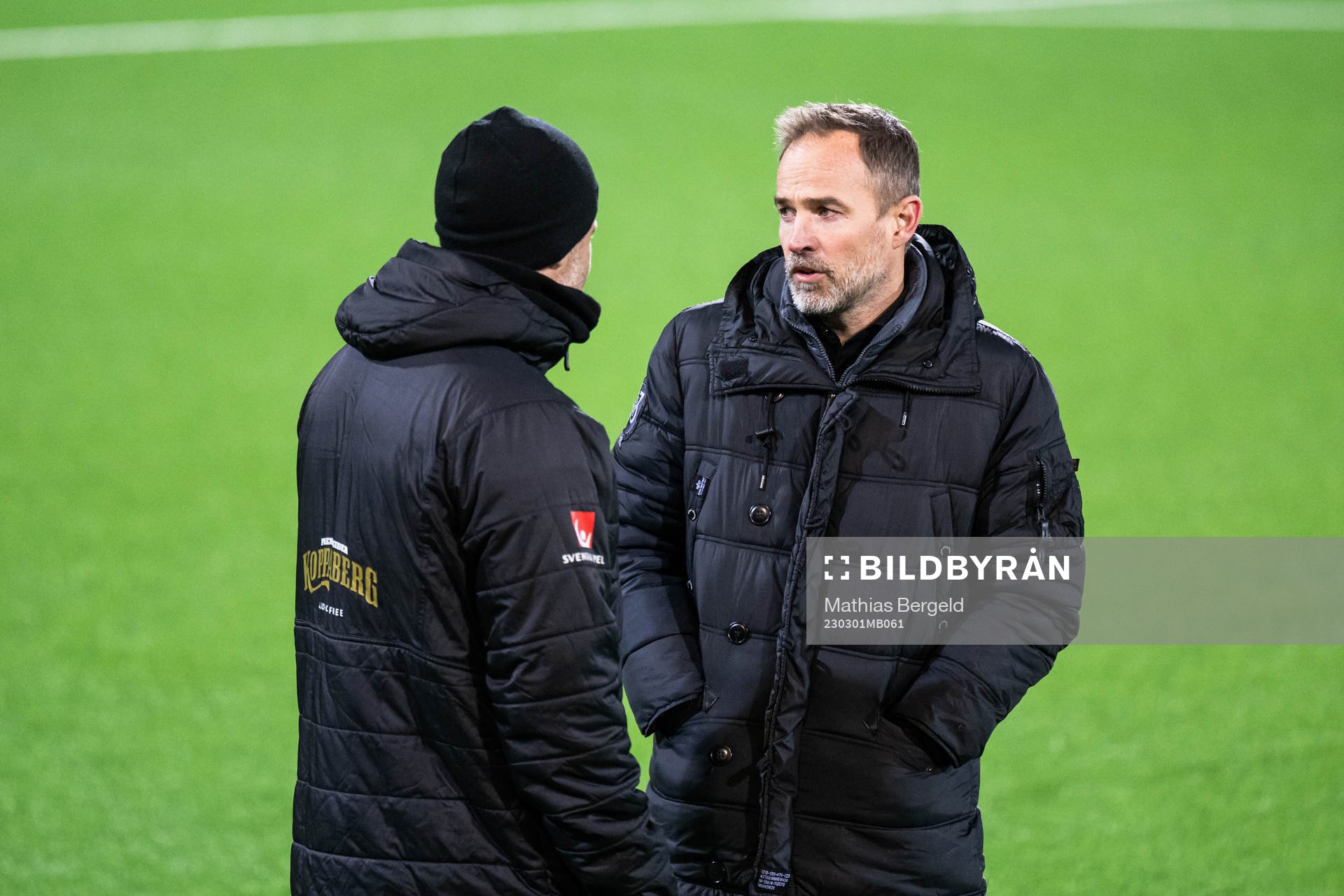 Häckens tränare Robert Vilahamn och fotbolls- och