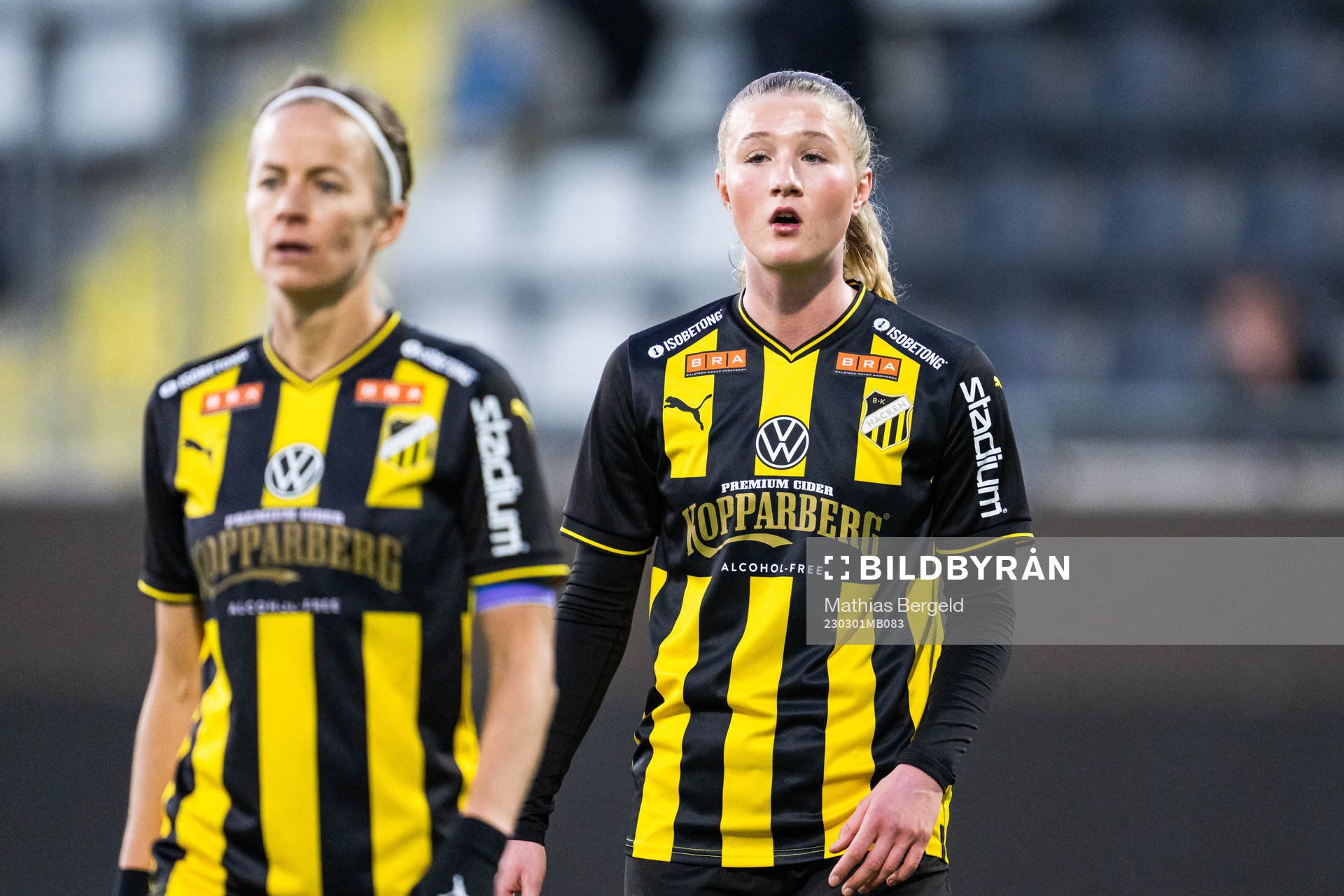 Häckens Aivi Luik och Alexandra Larsson
