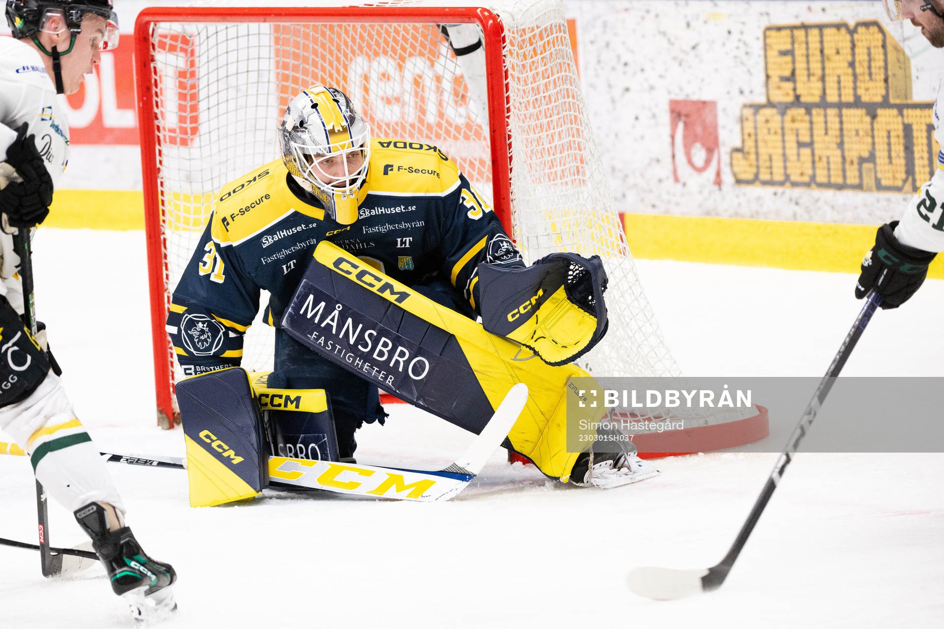 Södertäljes målvakt Nikita Talapila