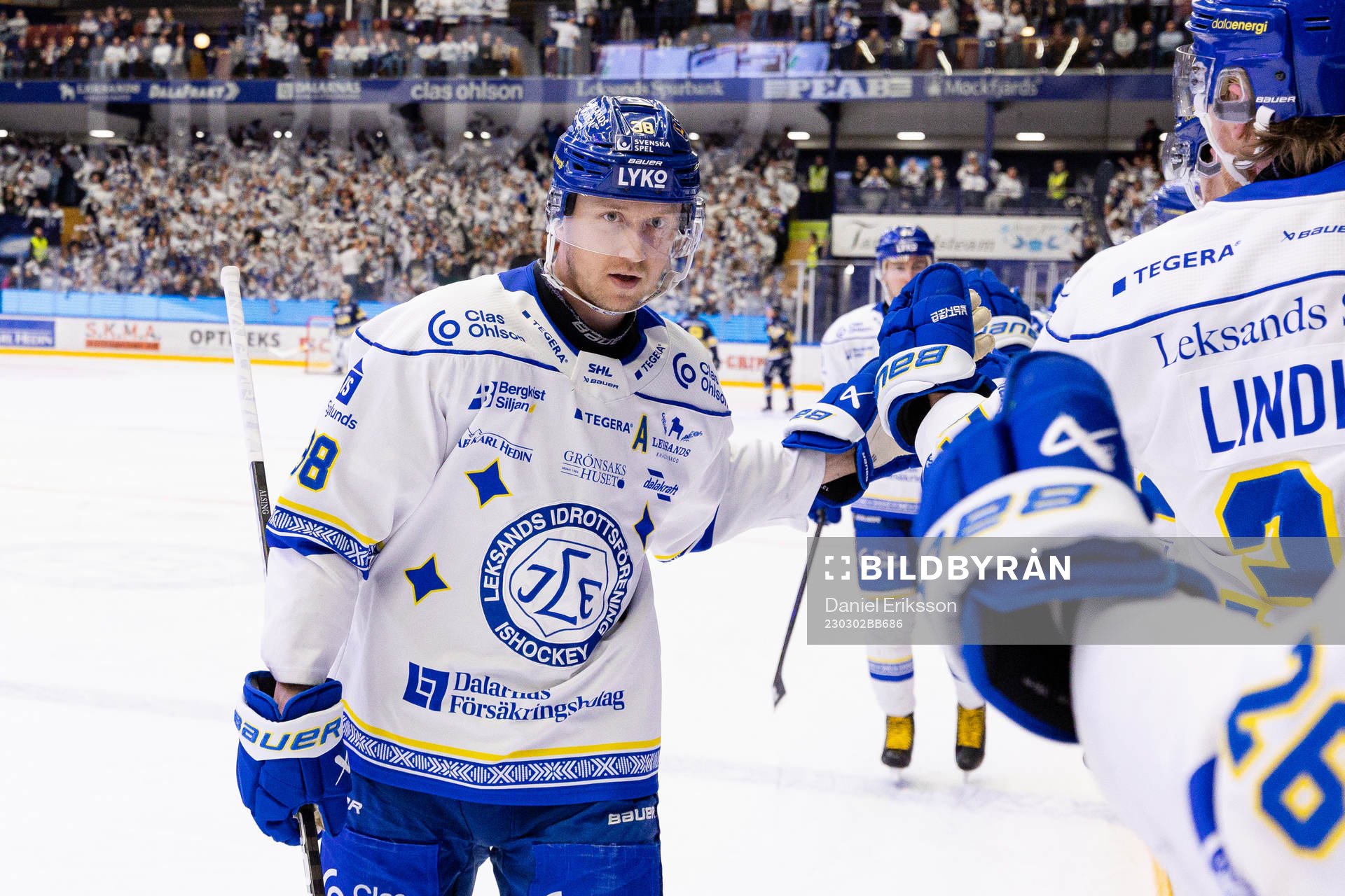 Leksands Olle Alsing jublar