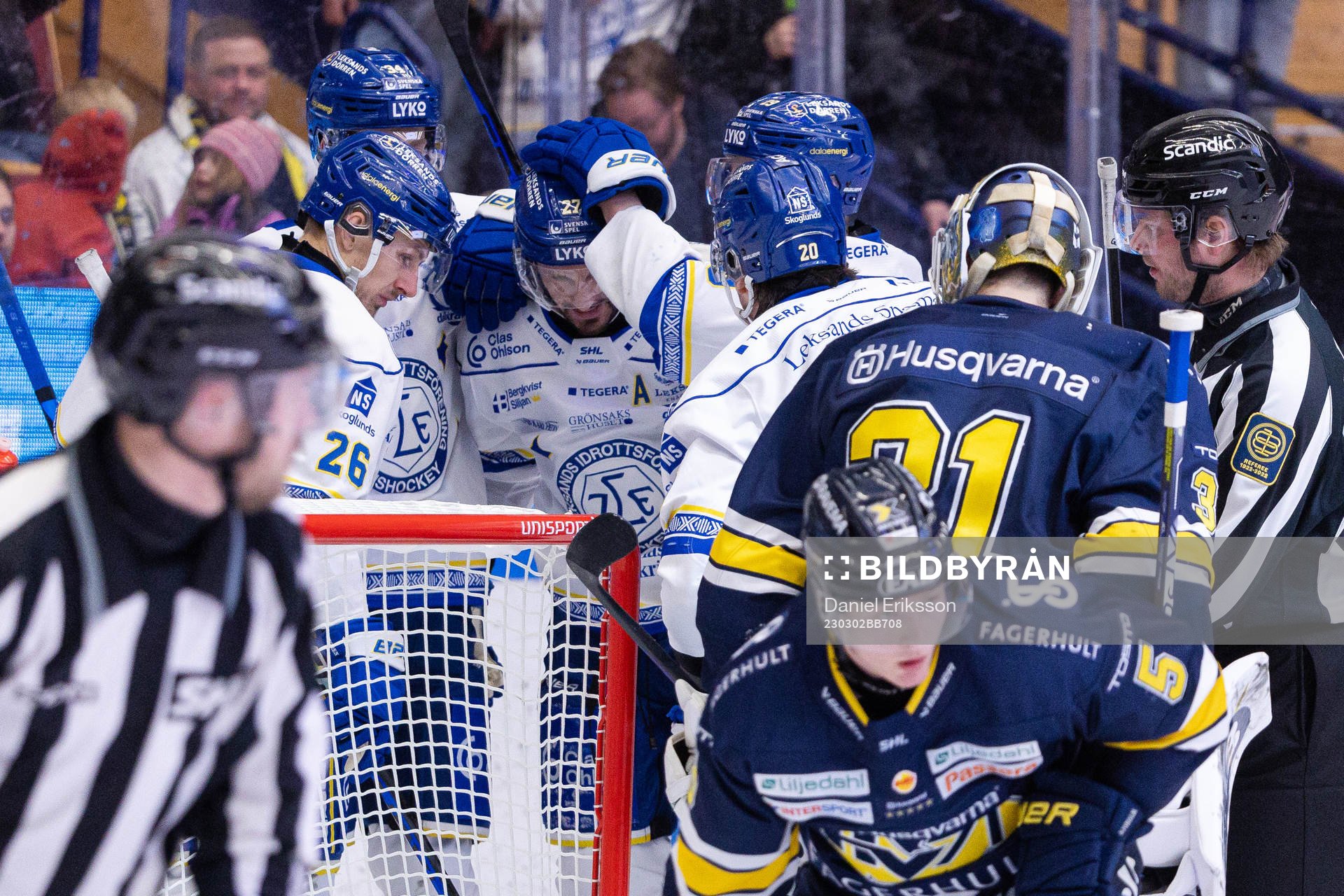 Leksands Marek Hrivik jublar