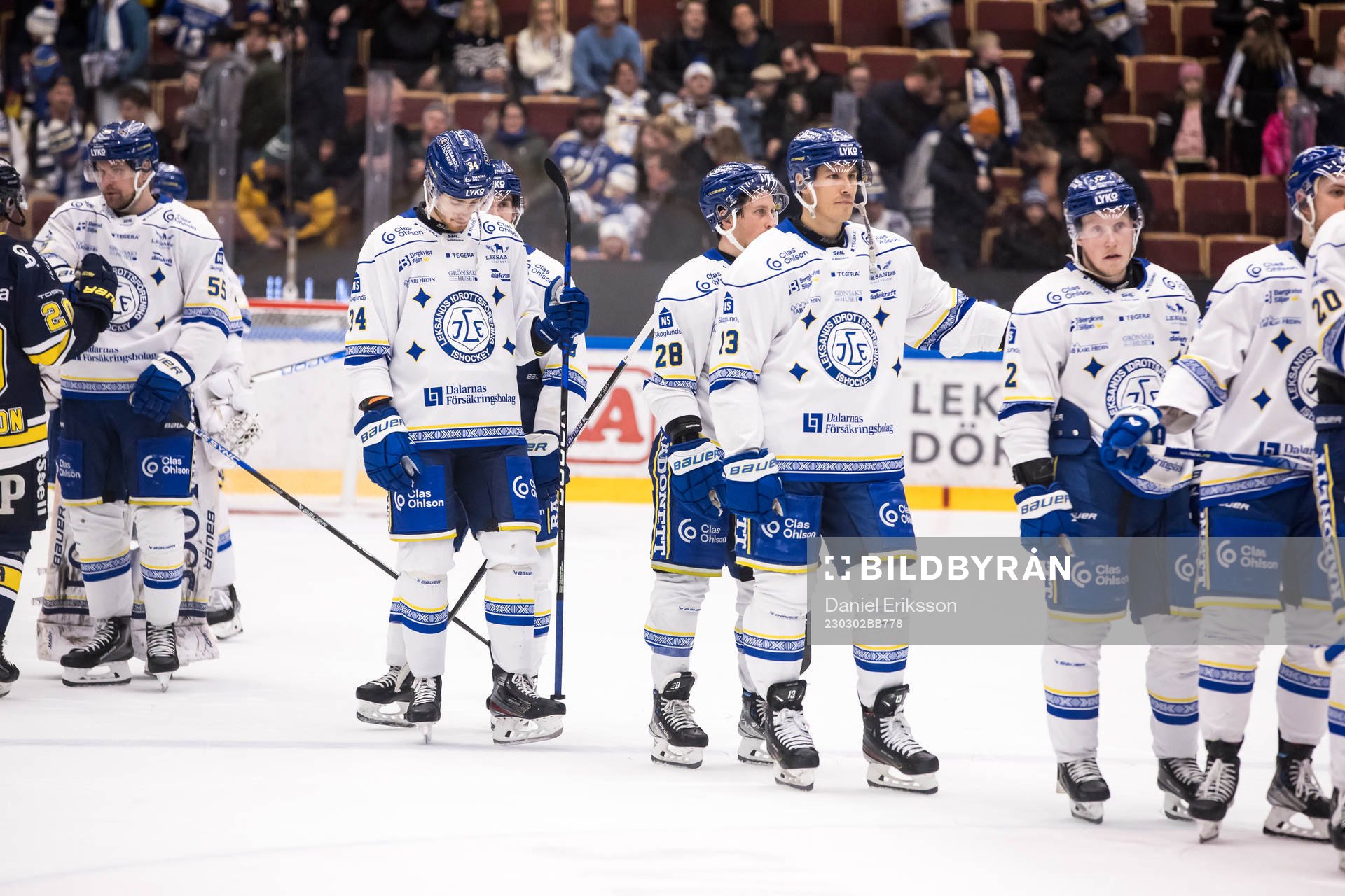 Leksands spelarna deppar