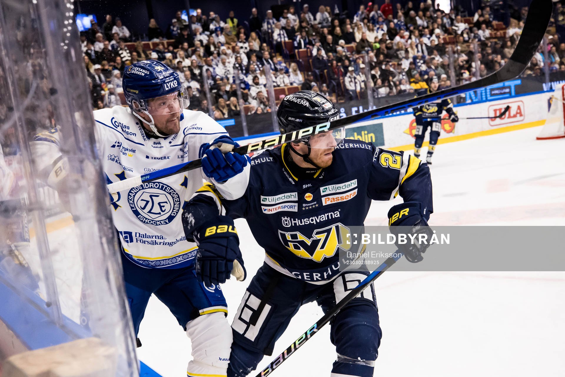 Leksands Jonas Ahnelöv och HV71s Joonas Nättinen