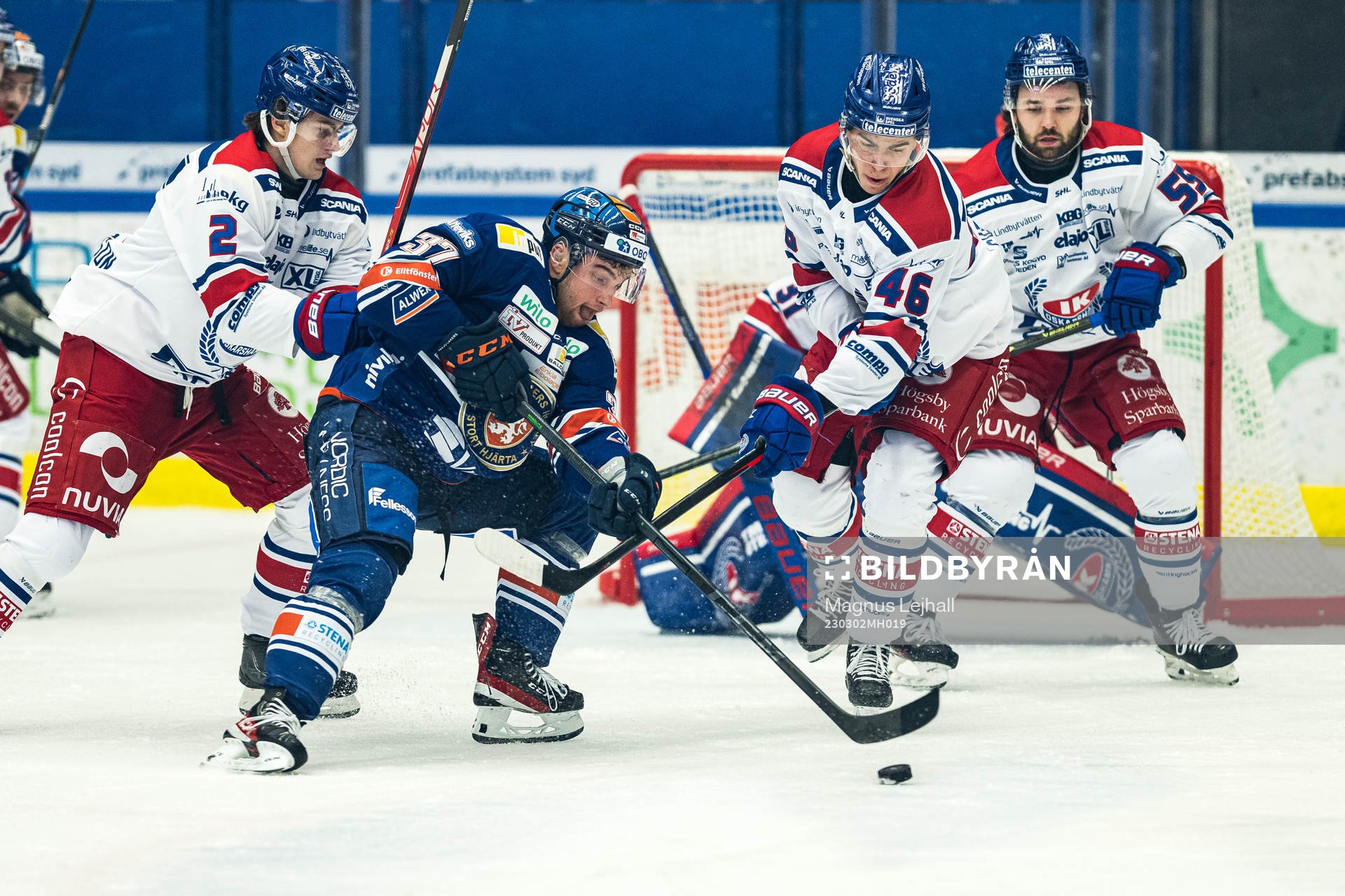 Växjös Glenn Gustafsson och Oskarshamns Liam Svensson