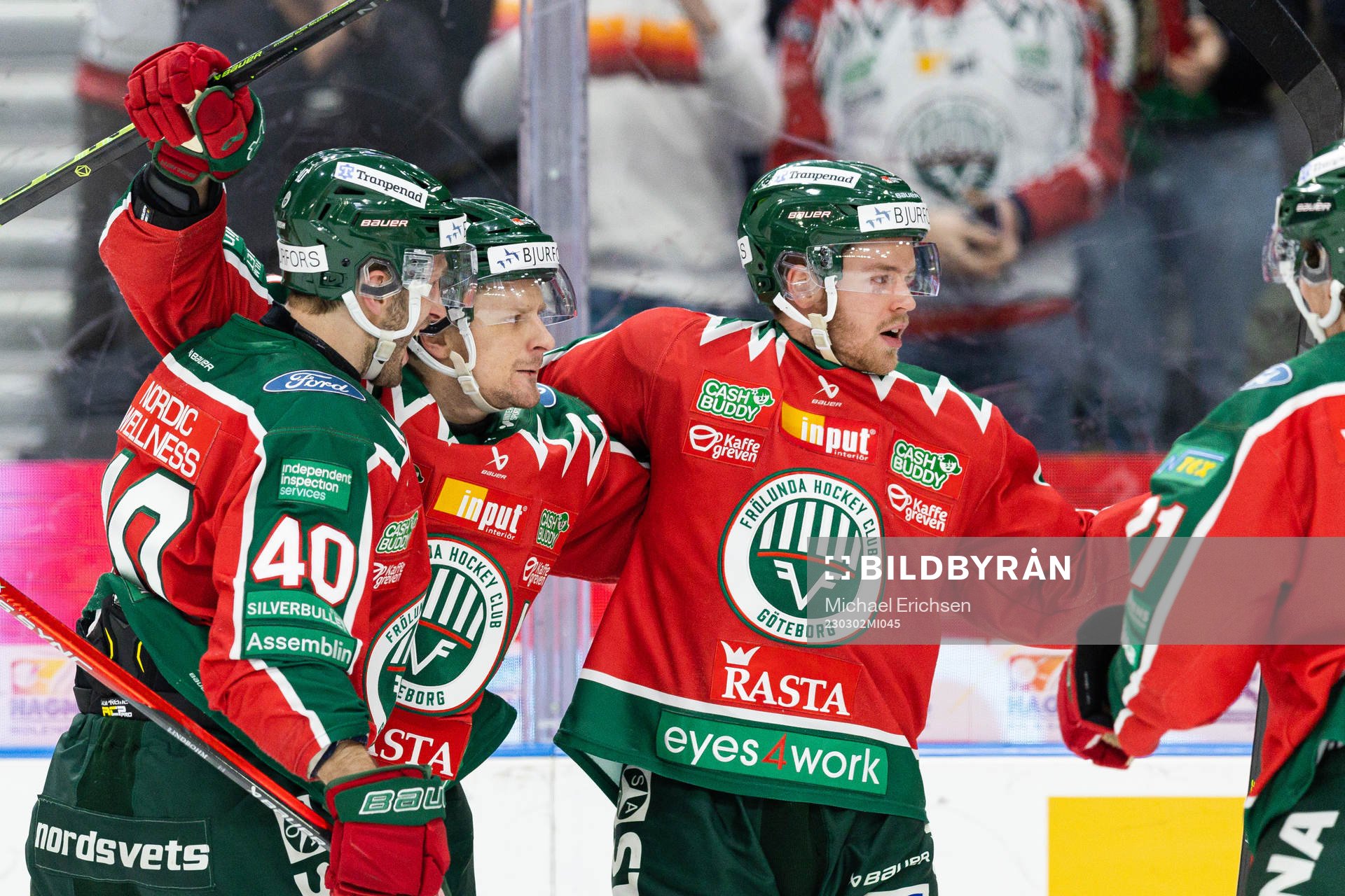 Frölundas Petteri Lindbohm, Nicklas Lasu och Filip