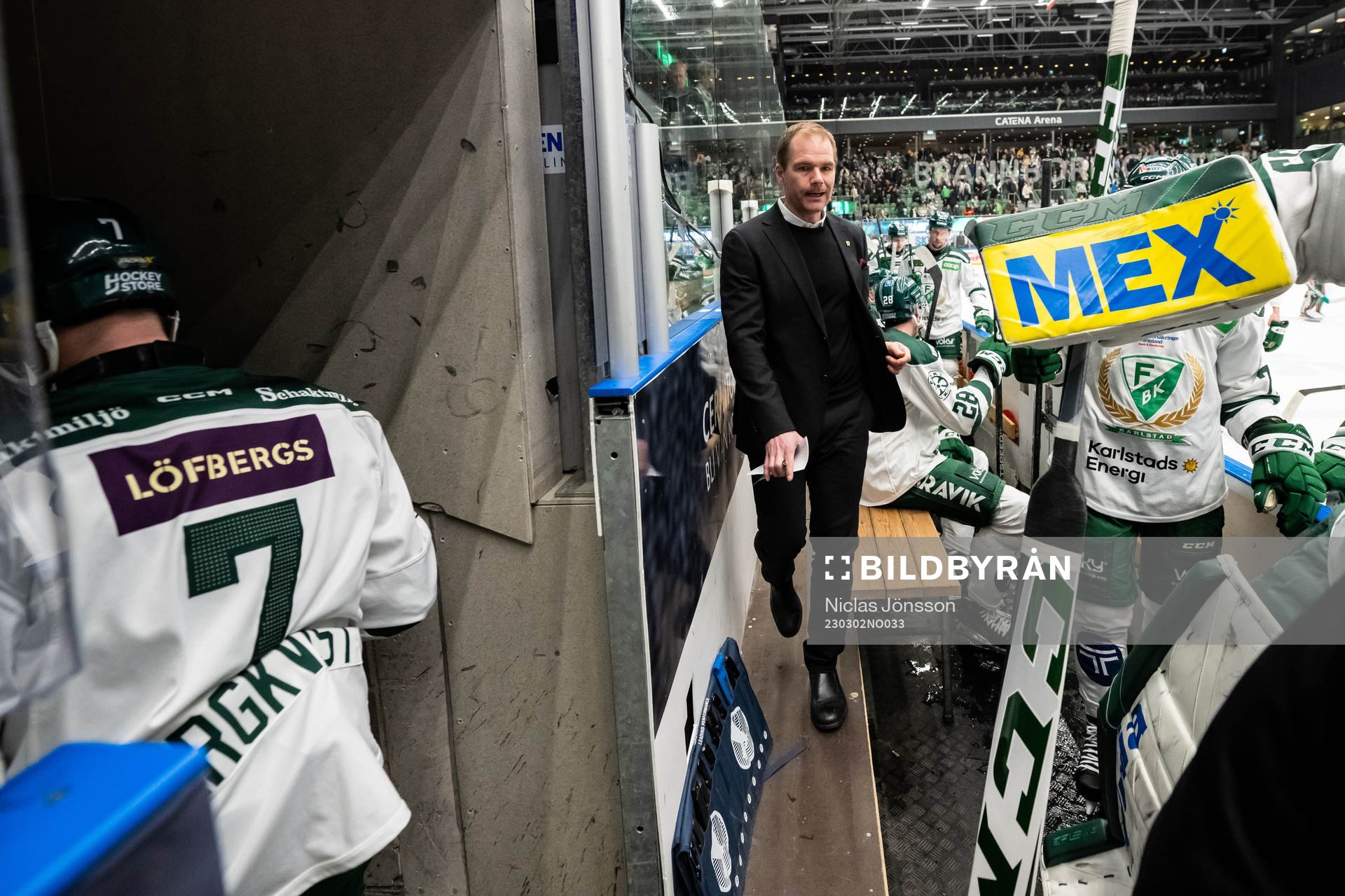 Färjestads huvudtränare Tomas Mitell