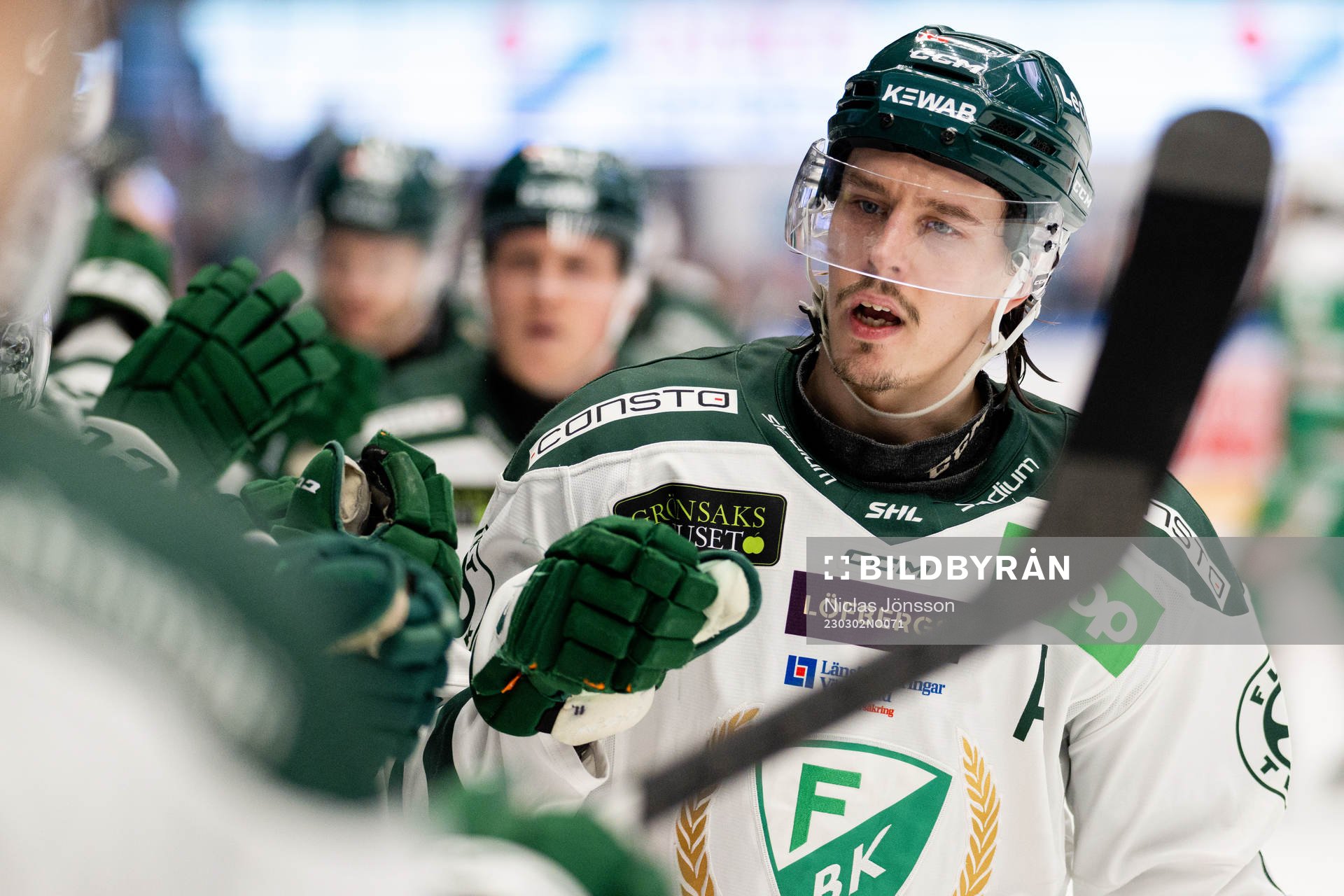 Färjestads Joakim Nygård jublar