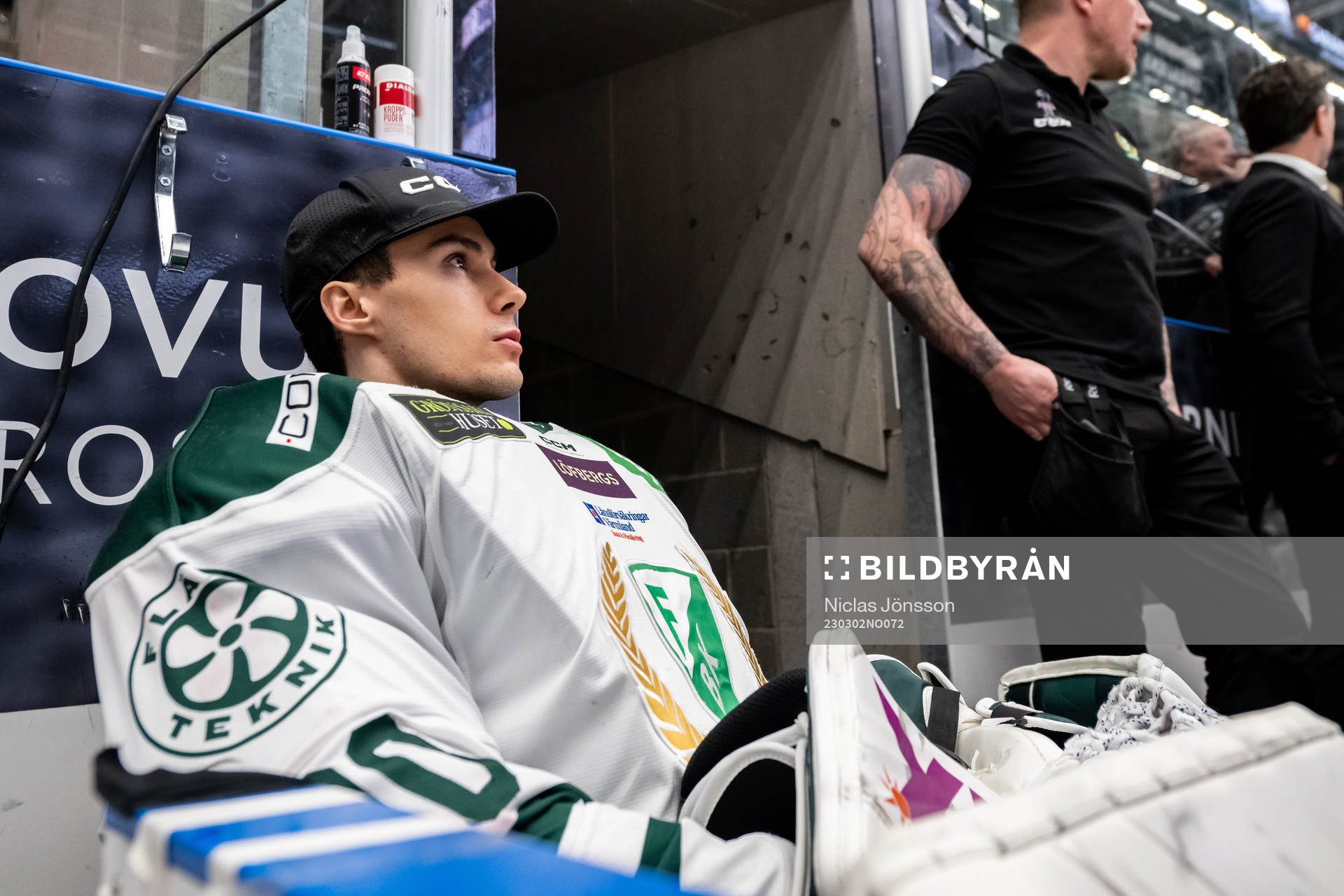 Färjestads målvakt Matthew Tomkins