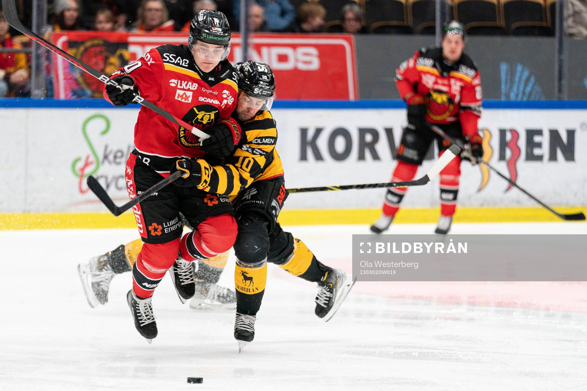 Luleås Julius Honka och Skellefteås Joakim Lindström