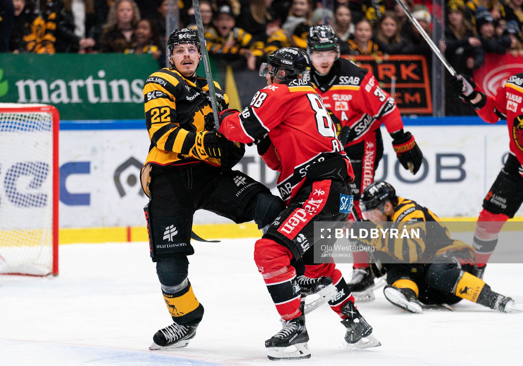 Skellefteås Jonathan Johnsson och Luleås Joonas Rask
