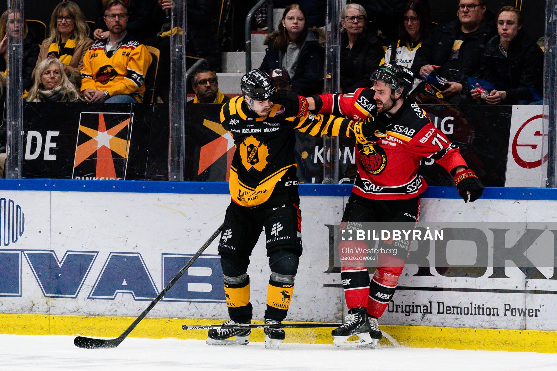 Skellefteås Arvid Lundberg och Luleås Linus Fröberg