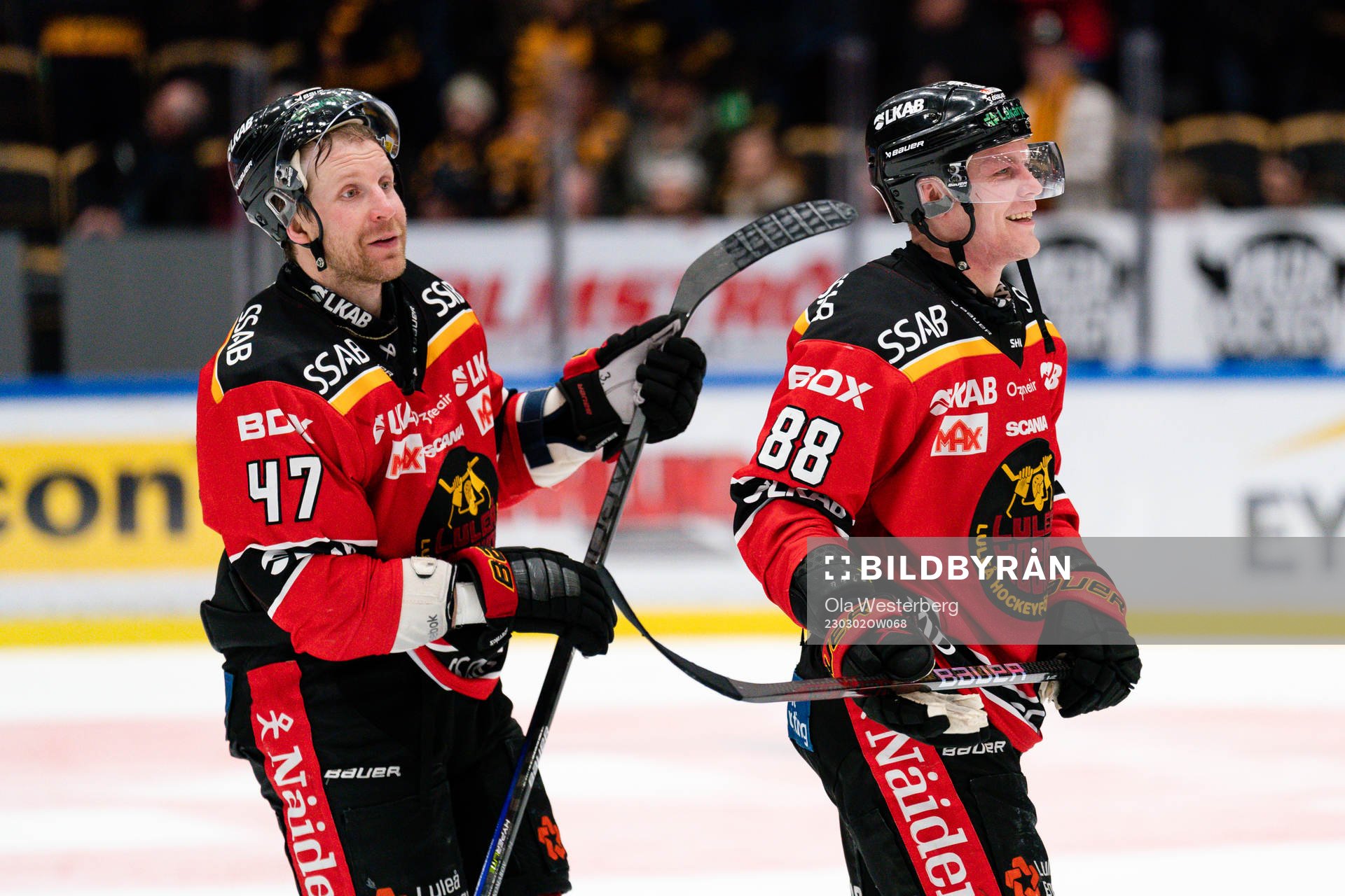 Luleås Leo Komarov och Joonas Rask