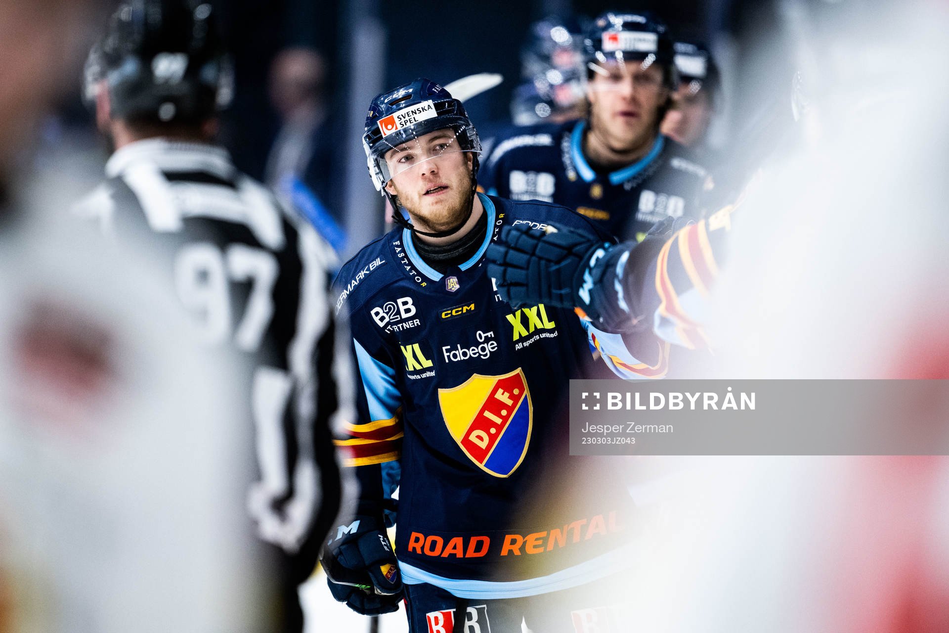 Djurgårdens Emil Berglund jublar