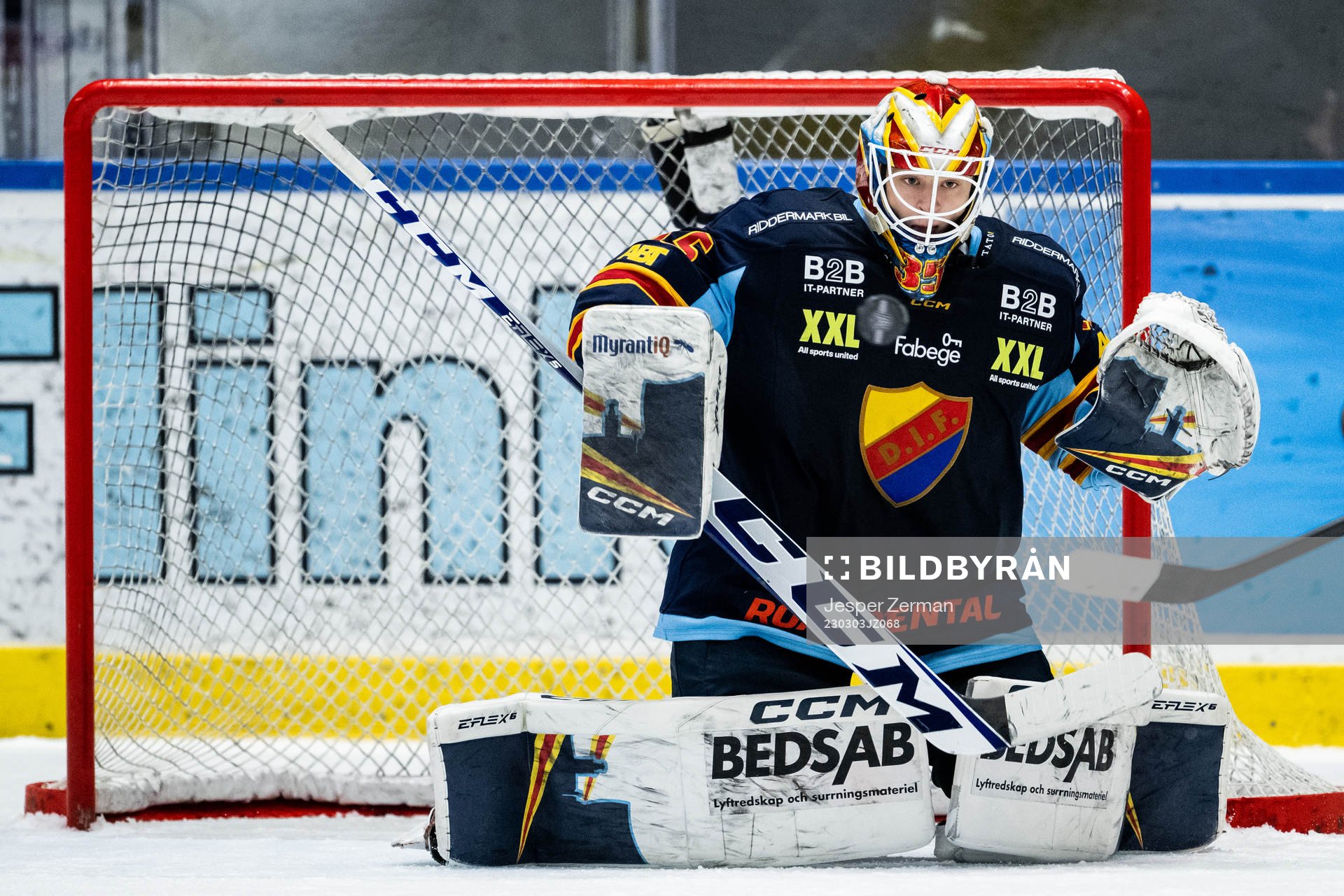 Djurgårdens målvakt Carl Lindbom