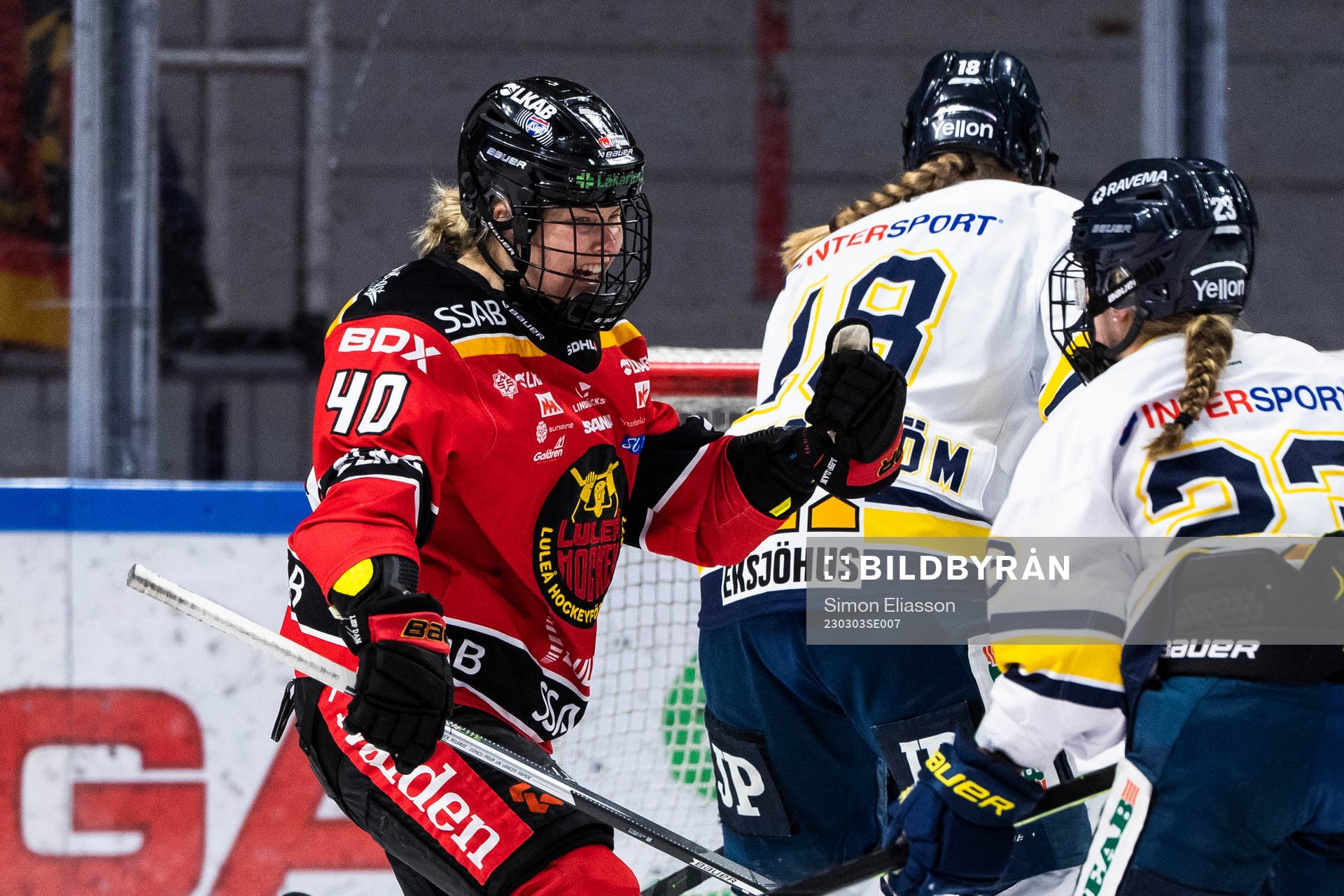 Luleås Noora Tulus jublar