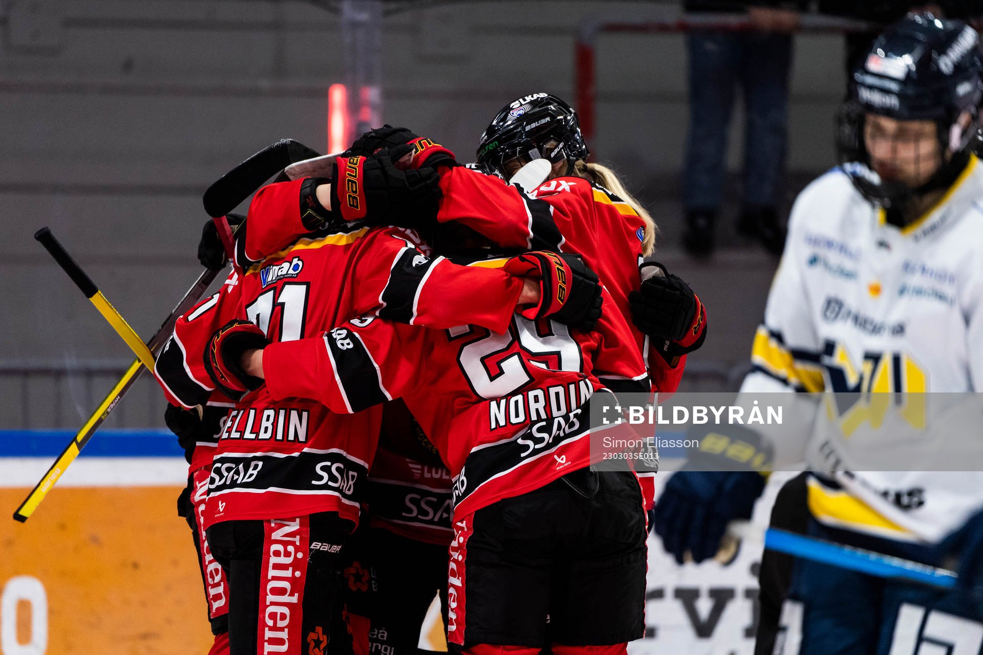 Luleås spelare jublar