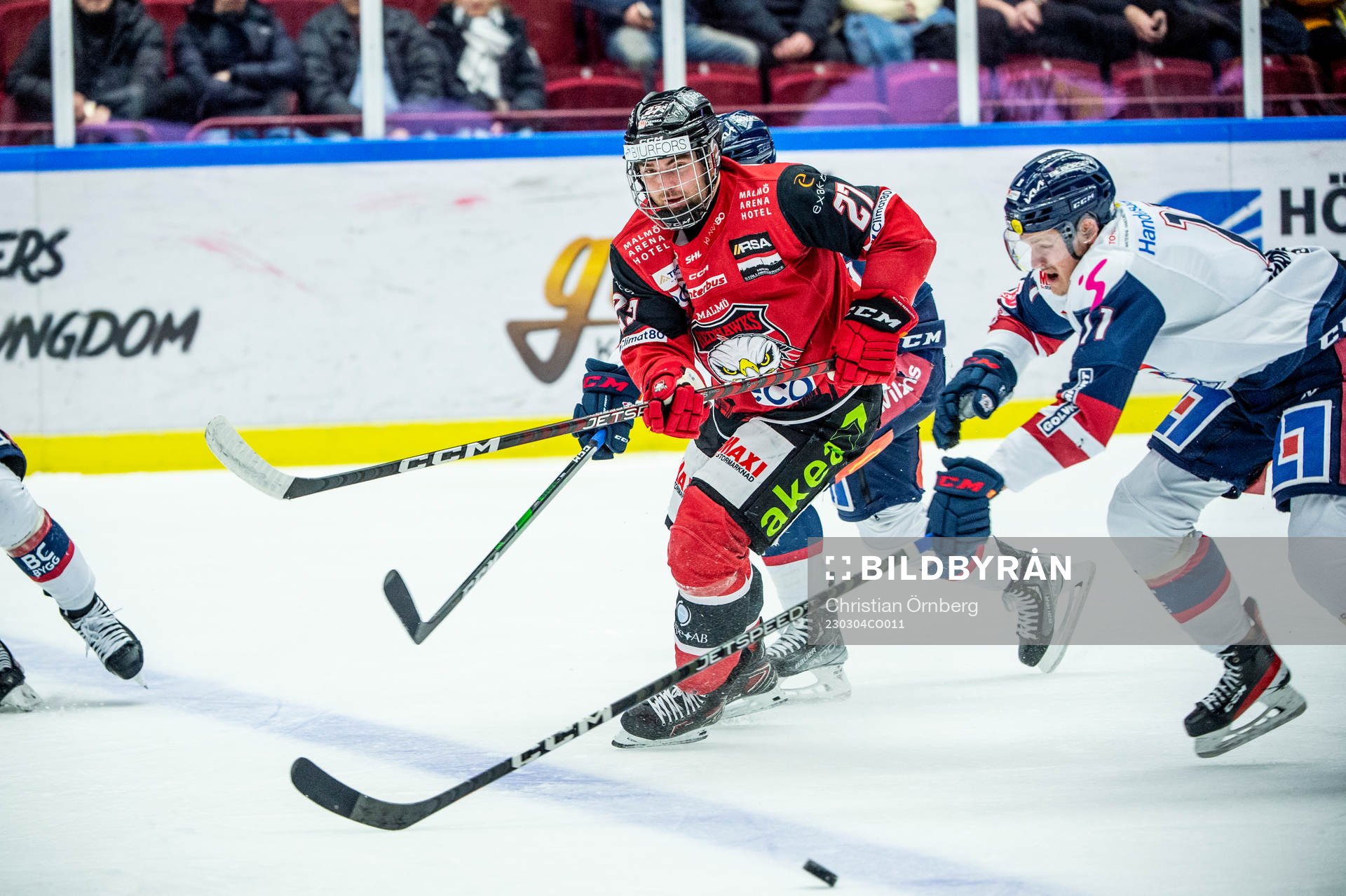Malmö Redhawks Ponthus Westerholm mot Linköpings Henrik